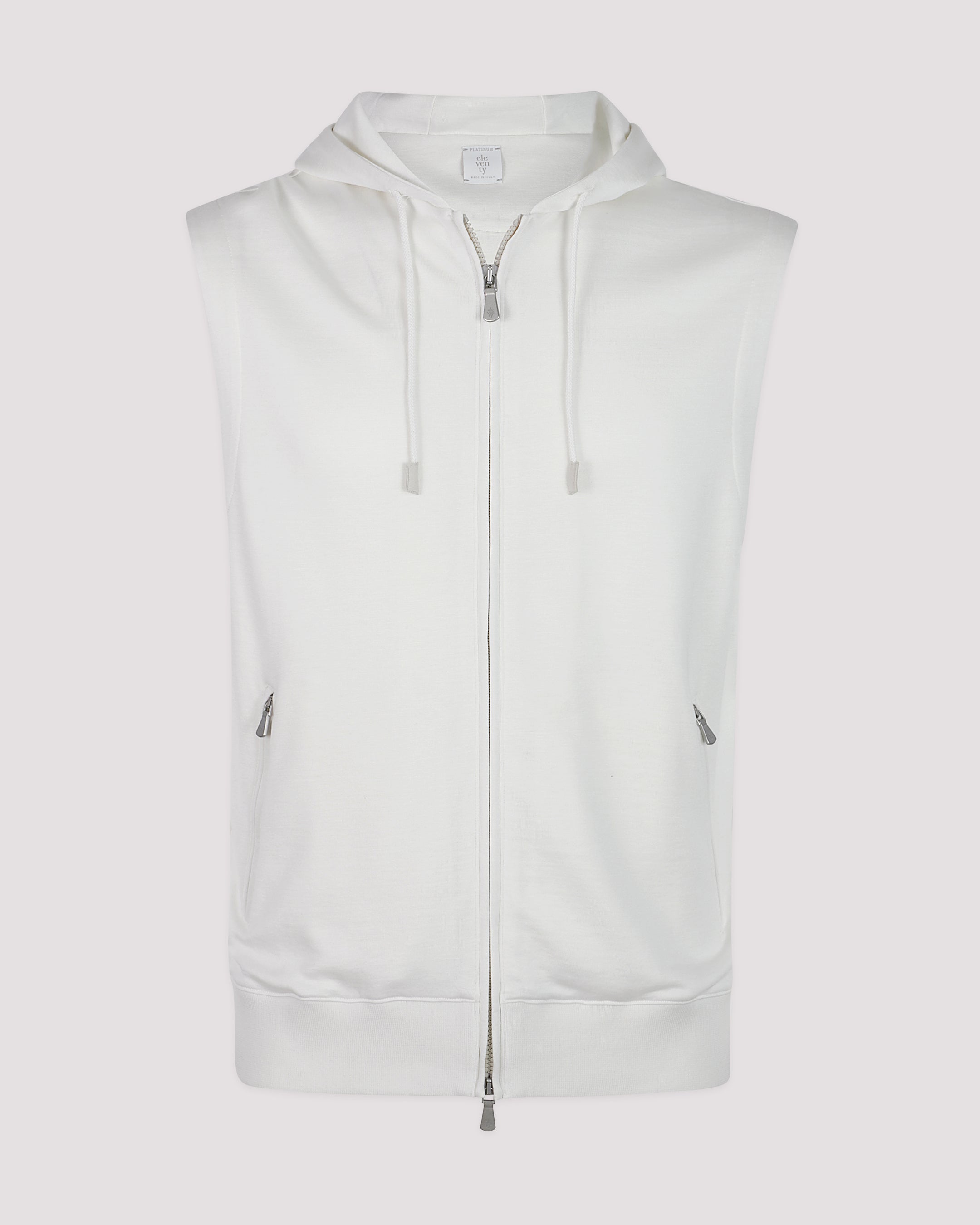 GILET CON CAPPUCCIO SETA COTONE - 5