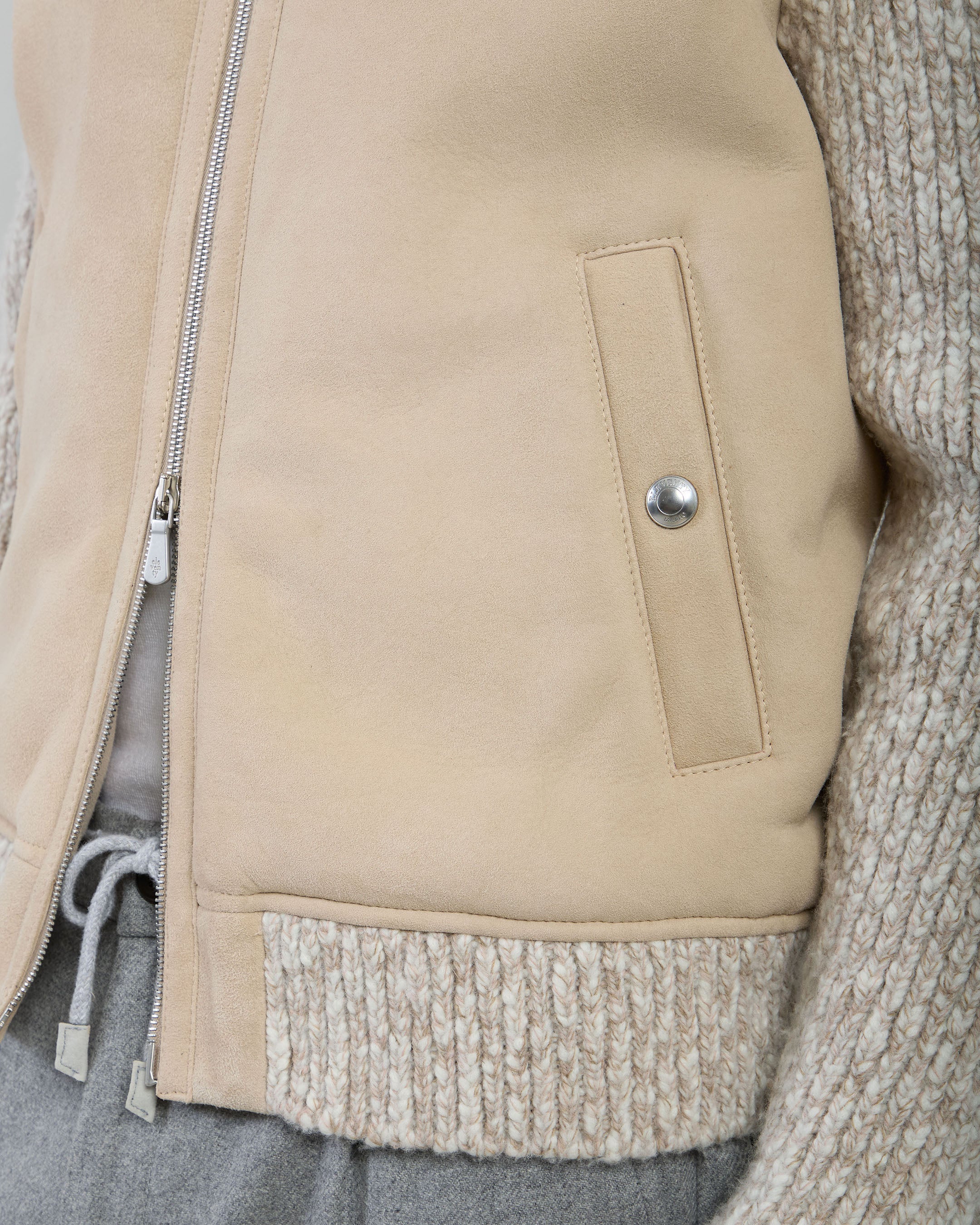 GIUBBINO SHEARLING E MAGLIA