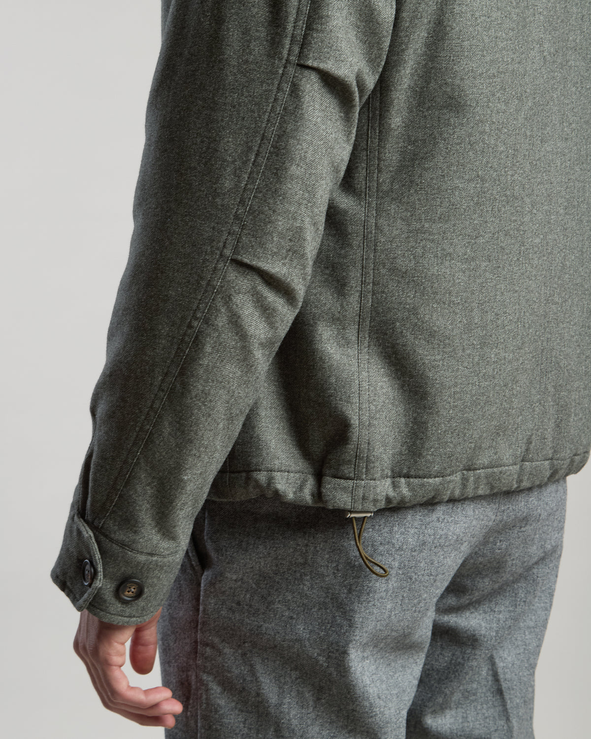 GIACCA CON PETTORINA LANA COTONE CASHMERE
