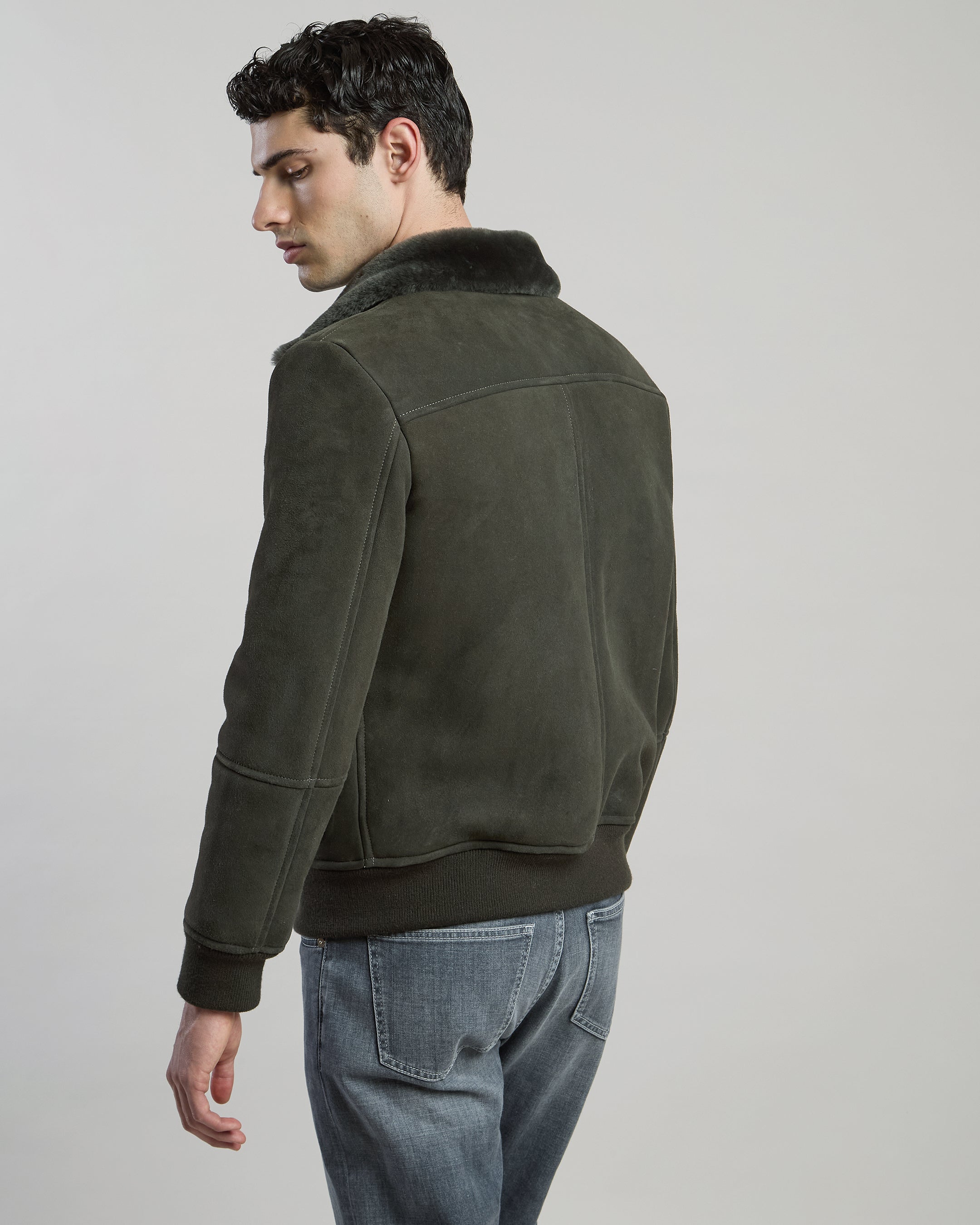 GIUBBINO SHEARLING PELO LISCIO