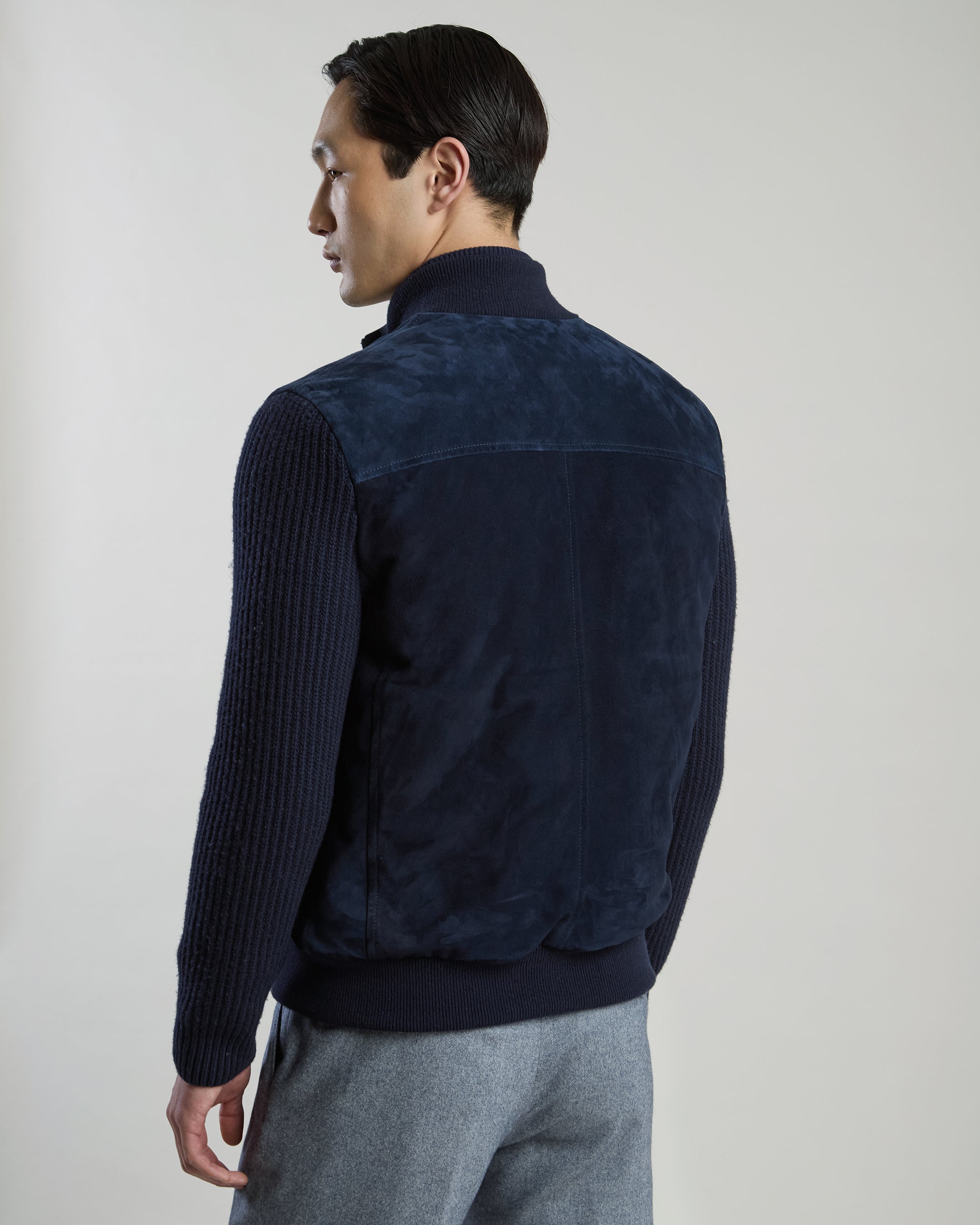 GIUBBINO SUEDE E MAGLIA