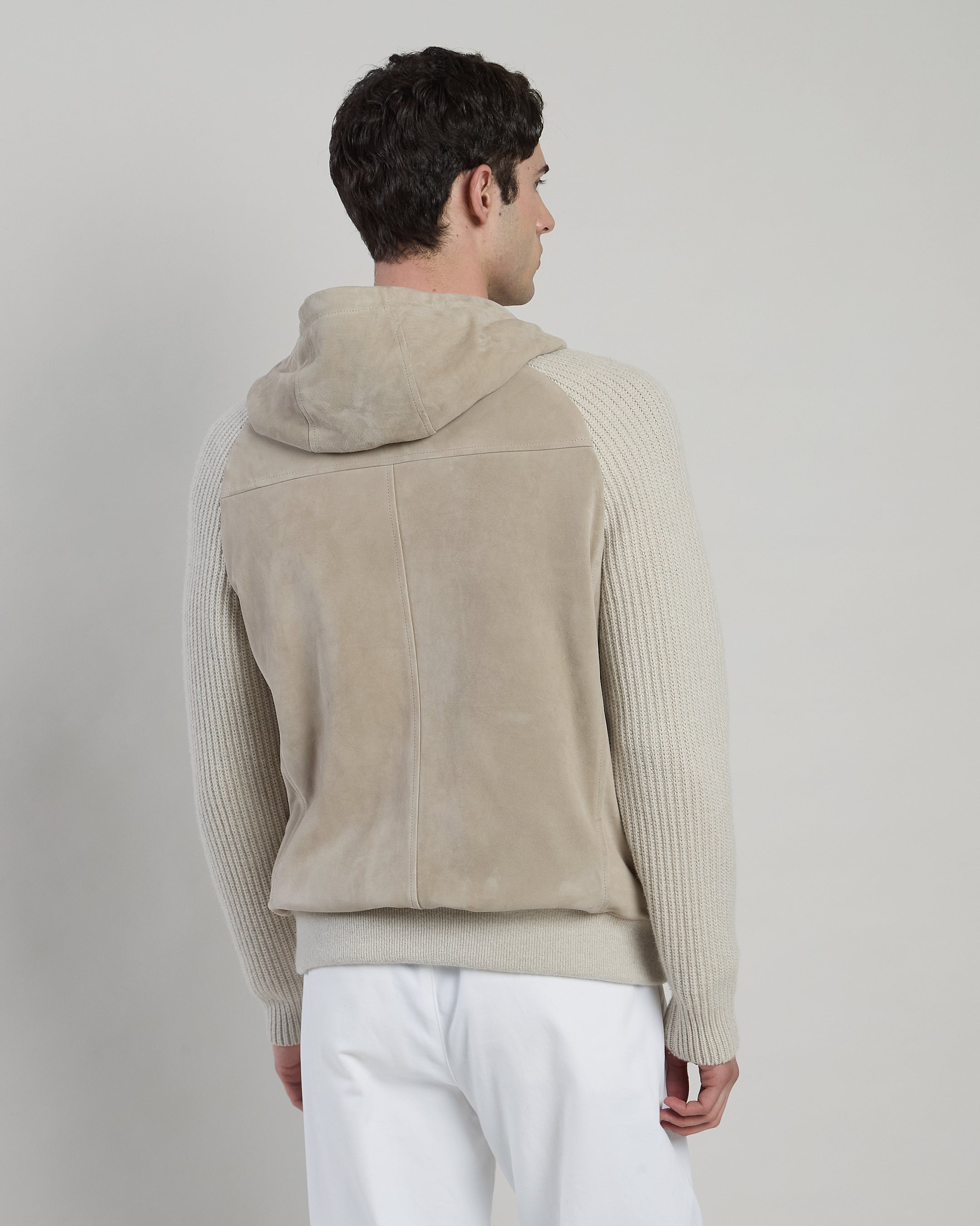 GIUBBINO SUEDE E MAGLIA