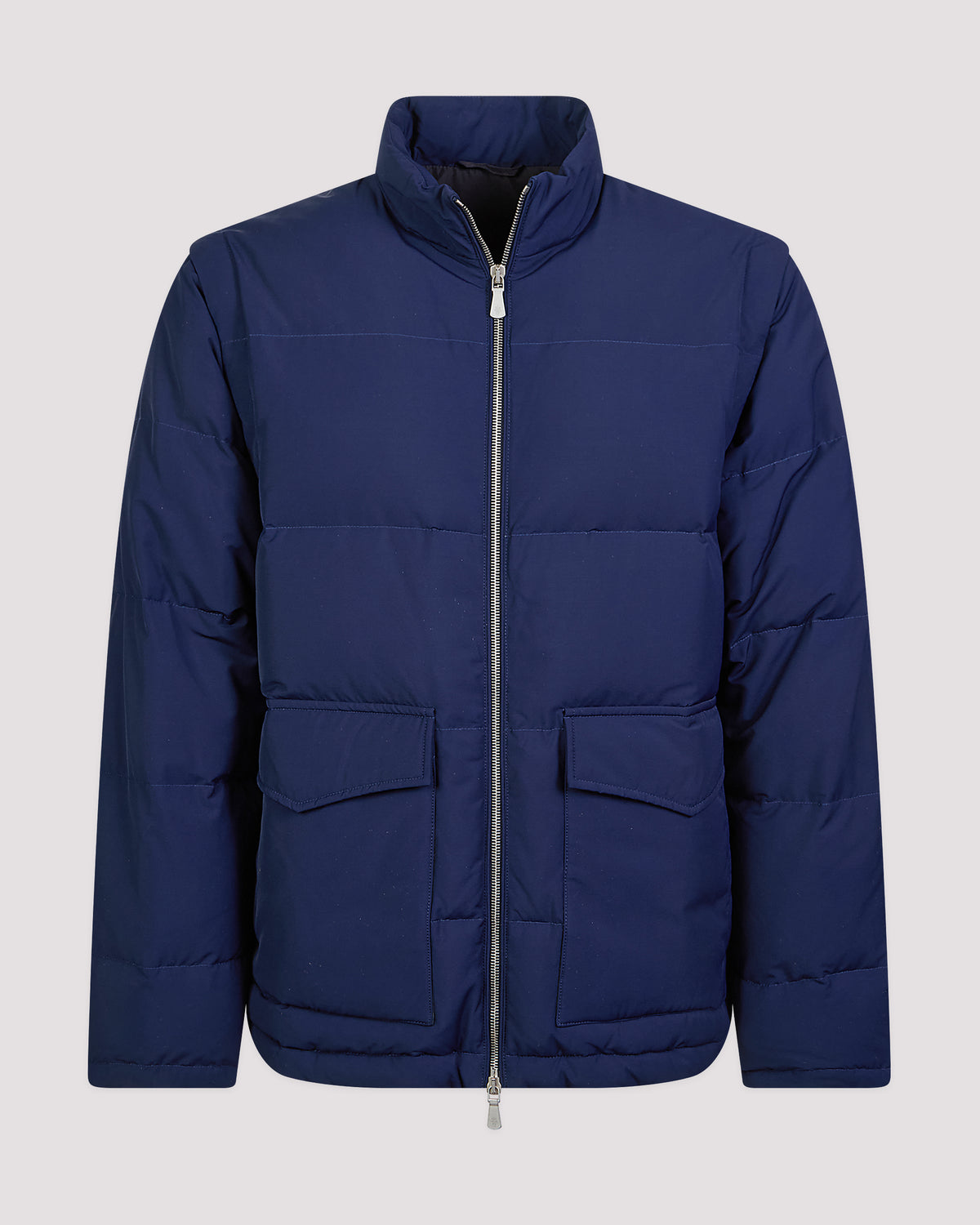 WOOL NYLON FABRIC DOWN JACKET - 6
