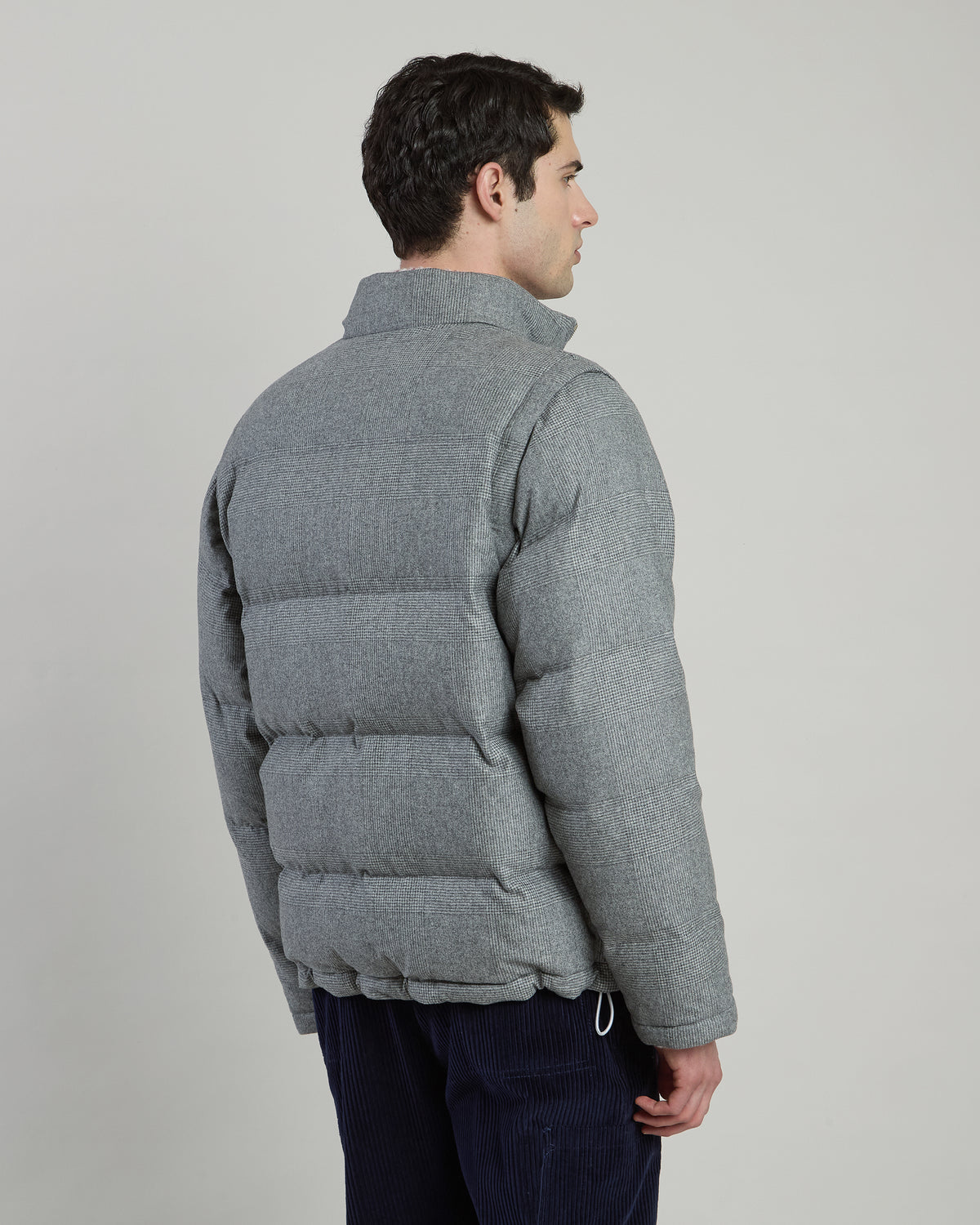 PIUMINO IN TESSUTO LANA SETA CASHMERE