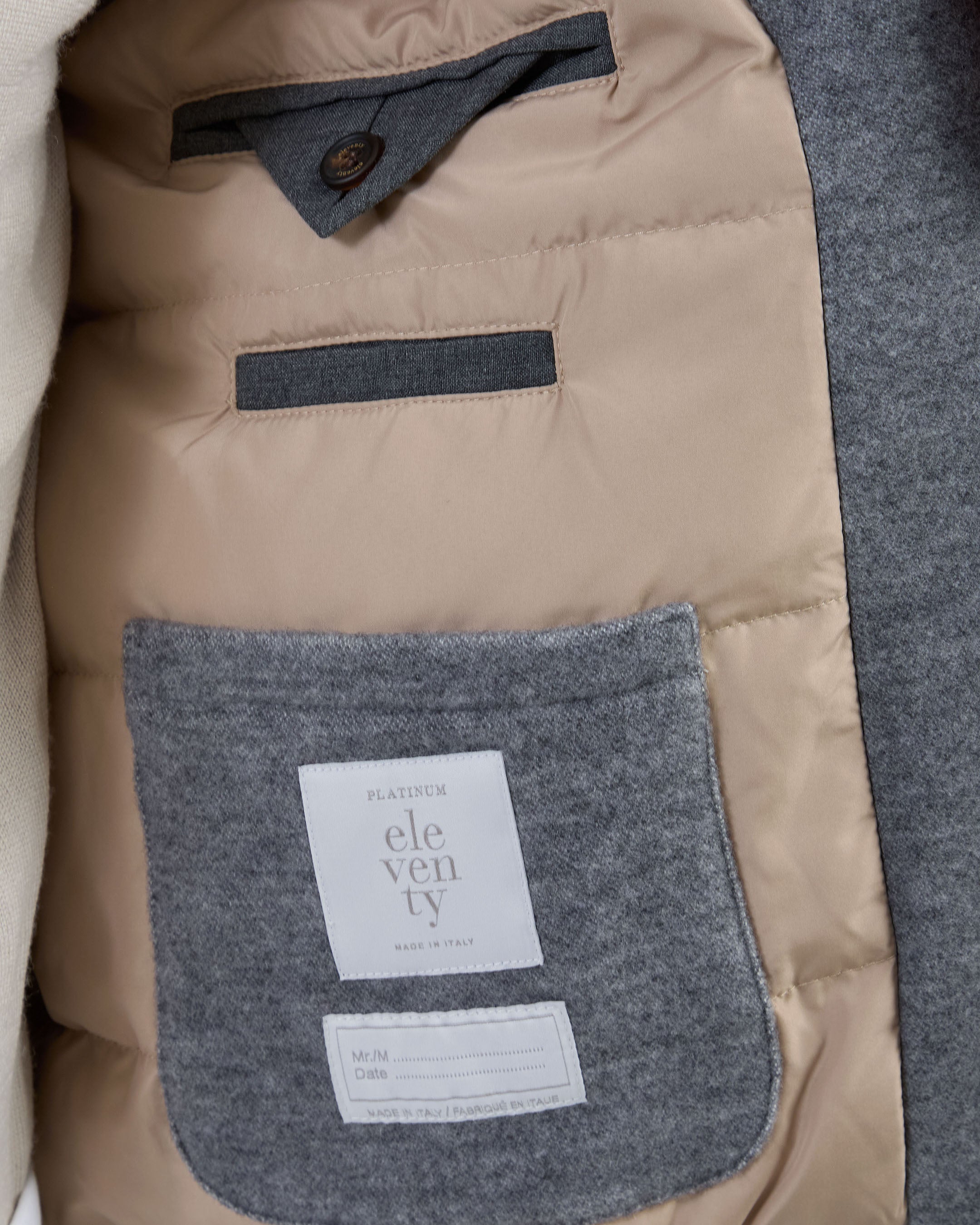 BOMBER BIMATERICO LANA COTONE CASHMERE E NAPPA