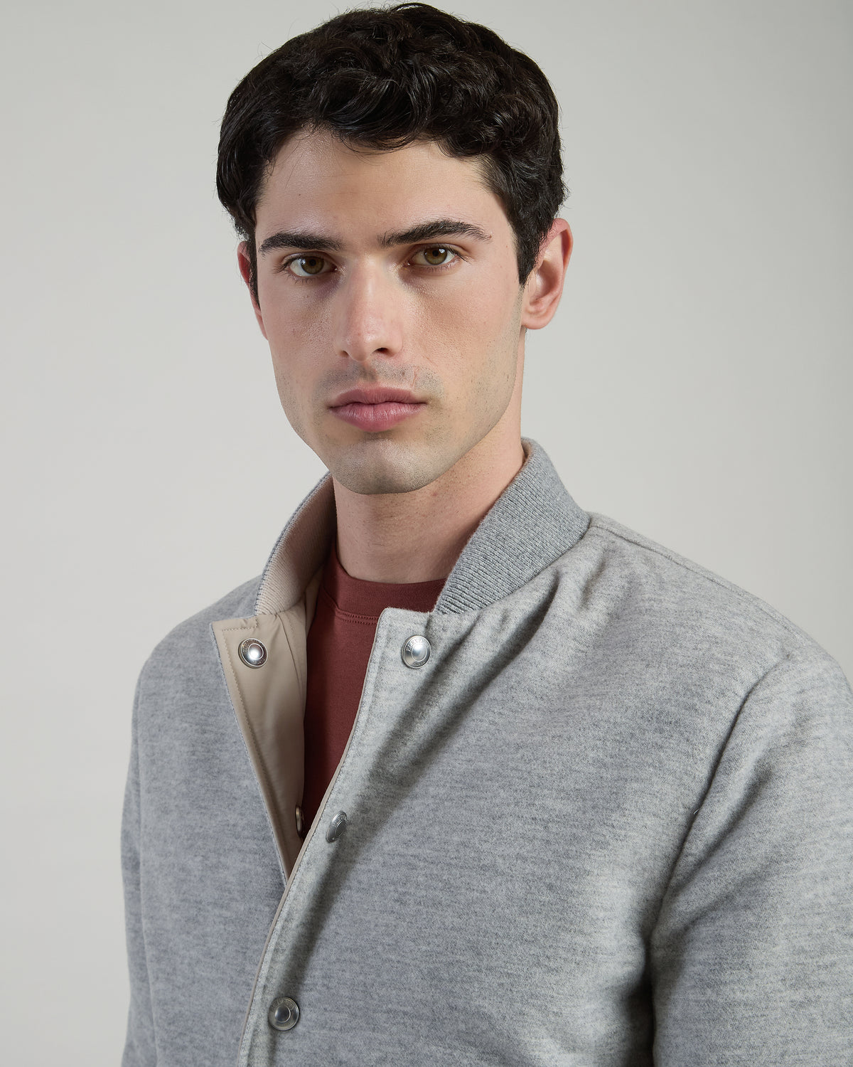 BOMBER REVERSIBILE LANA NYLON COTONE E CASHMERE - 3