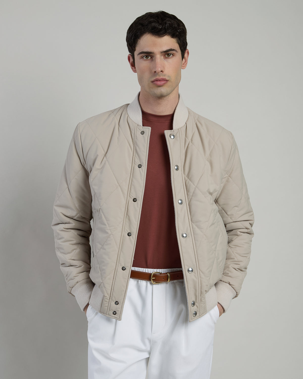 BOMBER REVERSIBILE LANA NYLON COTONE E CASHMERE - 4