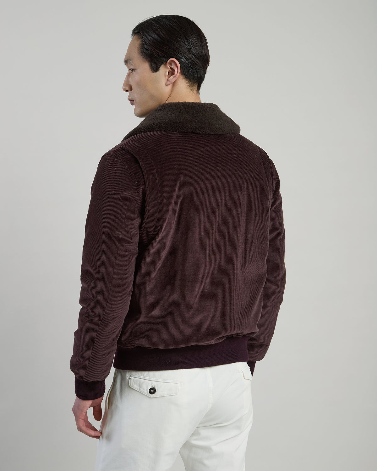 COTTON CASHMERE BOMBER JACKET