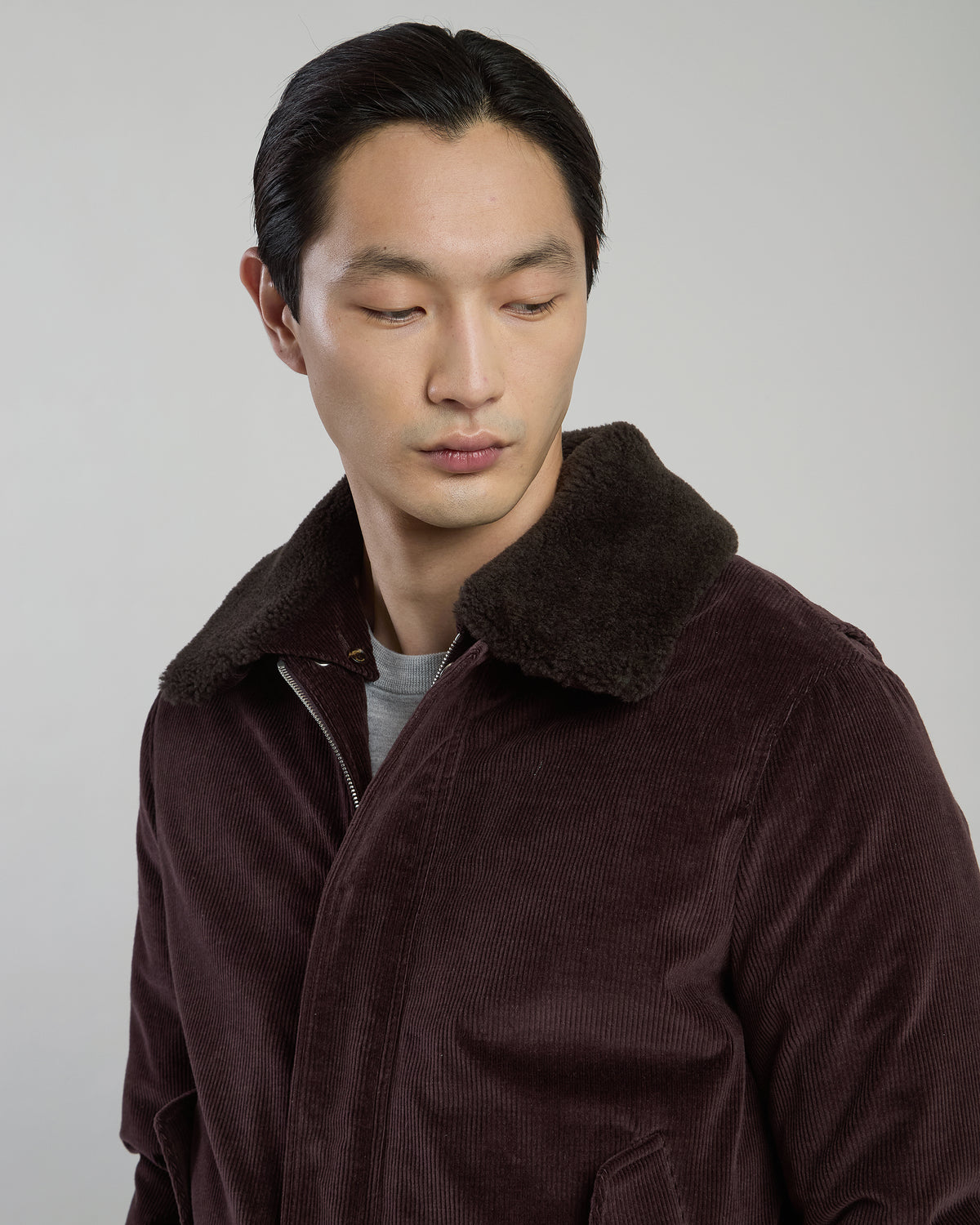 COTTON CASHMERE BOMBER JACKET - 3