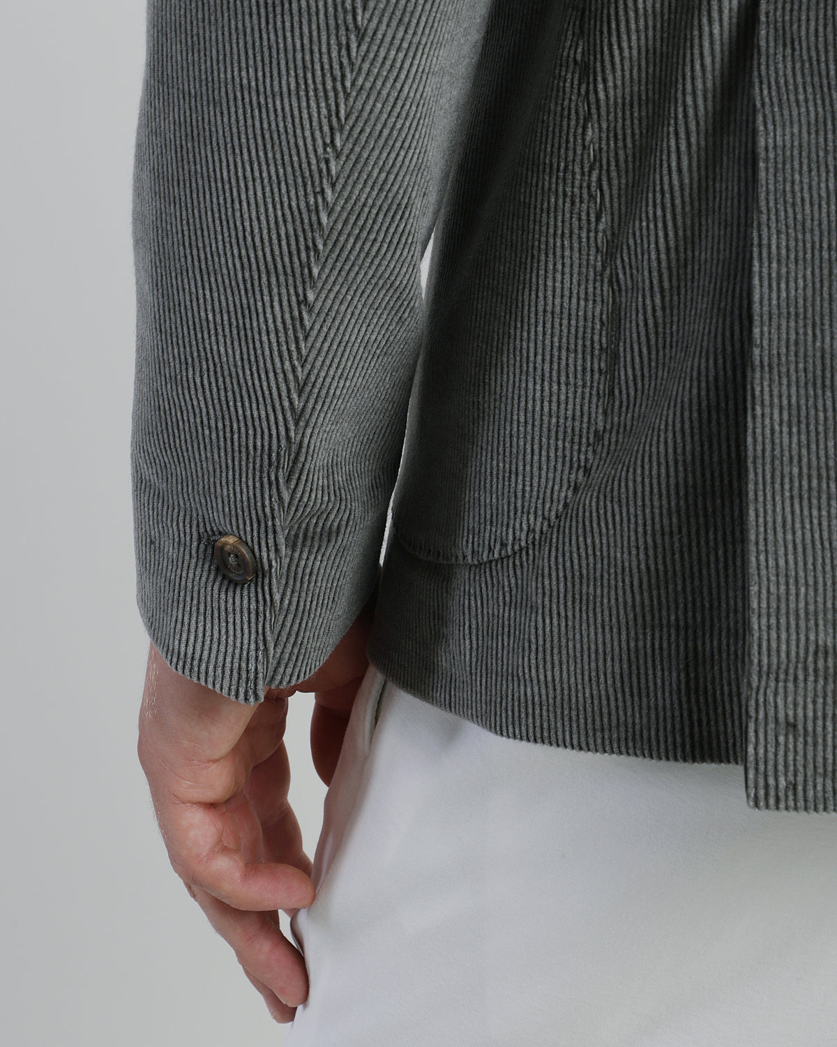 SINGLE-BREASTED COTTON CASHMERE JACKET