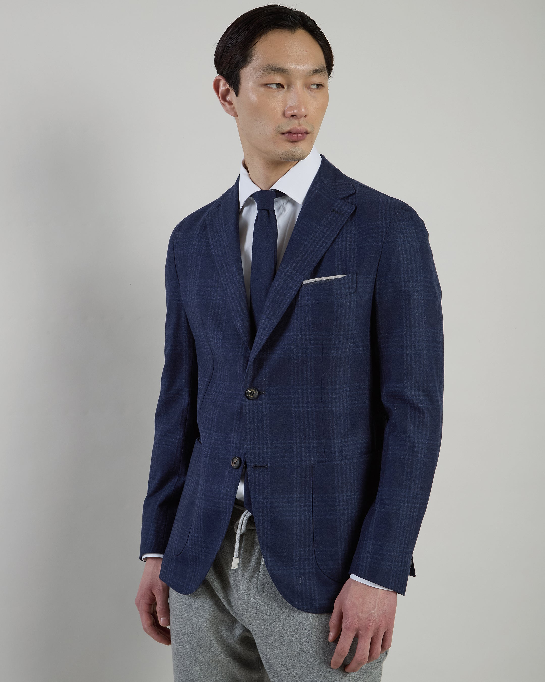GIACCA MONOPETTO LANA SETA CASHMERE
