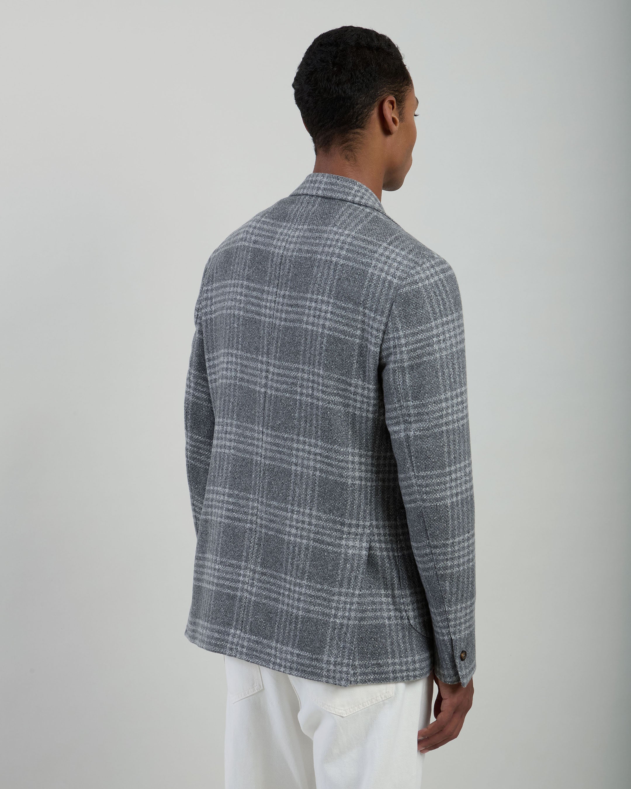 GIACCA MONOPETTO SETA CASHMERE BOTTONATO - 2