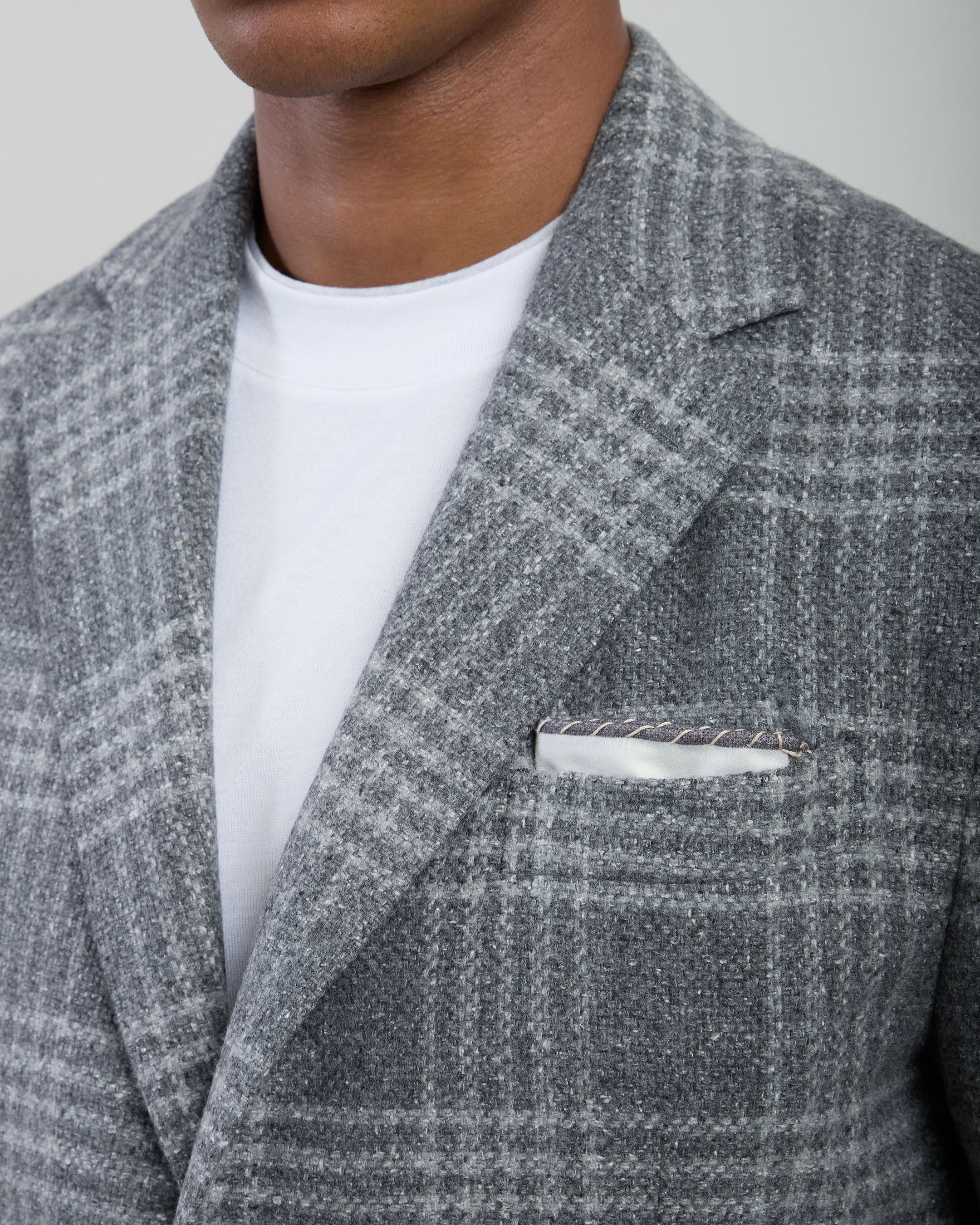 GIACCA MONOPETTO SETA CASHMERE BOTTONATO - 3