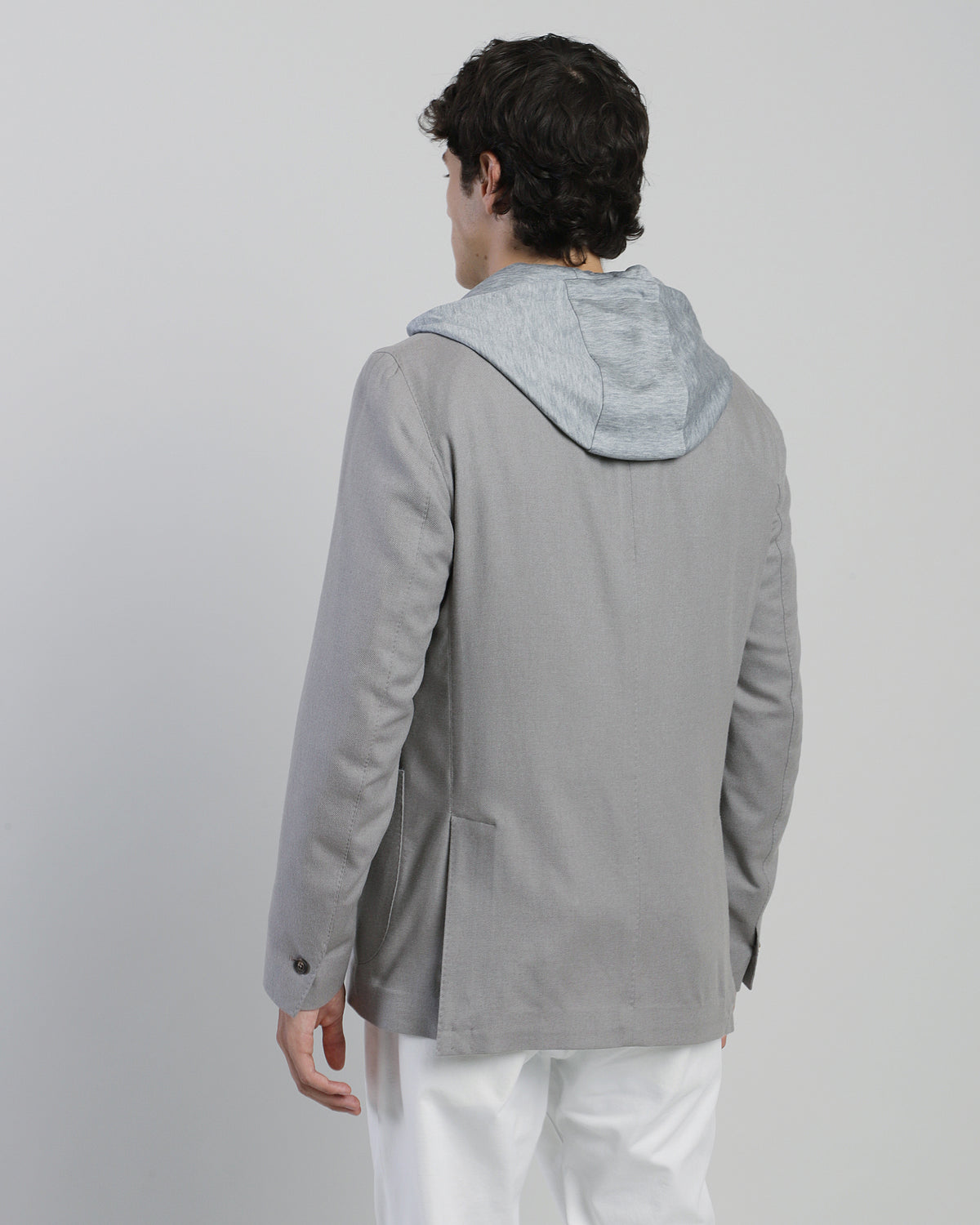 SINGLE-BREASTED SILK CASHMERE JACKET - 15