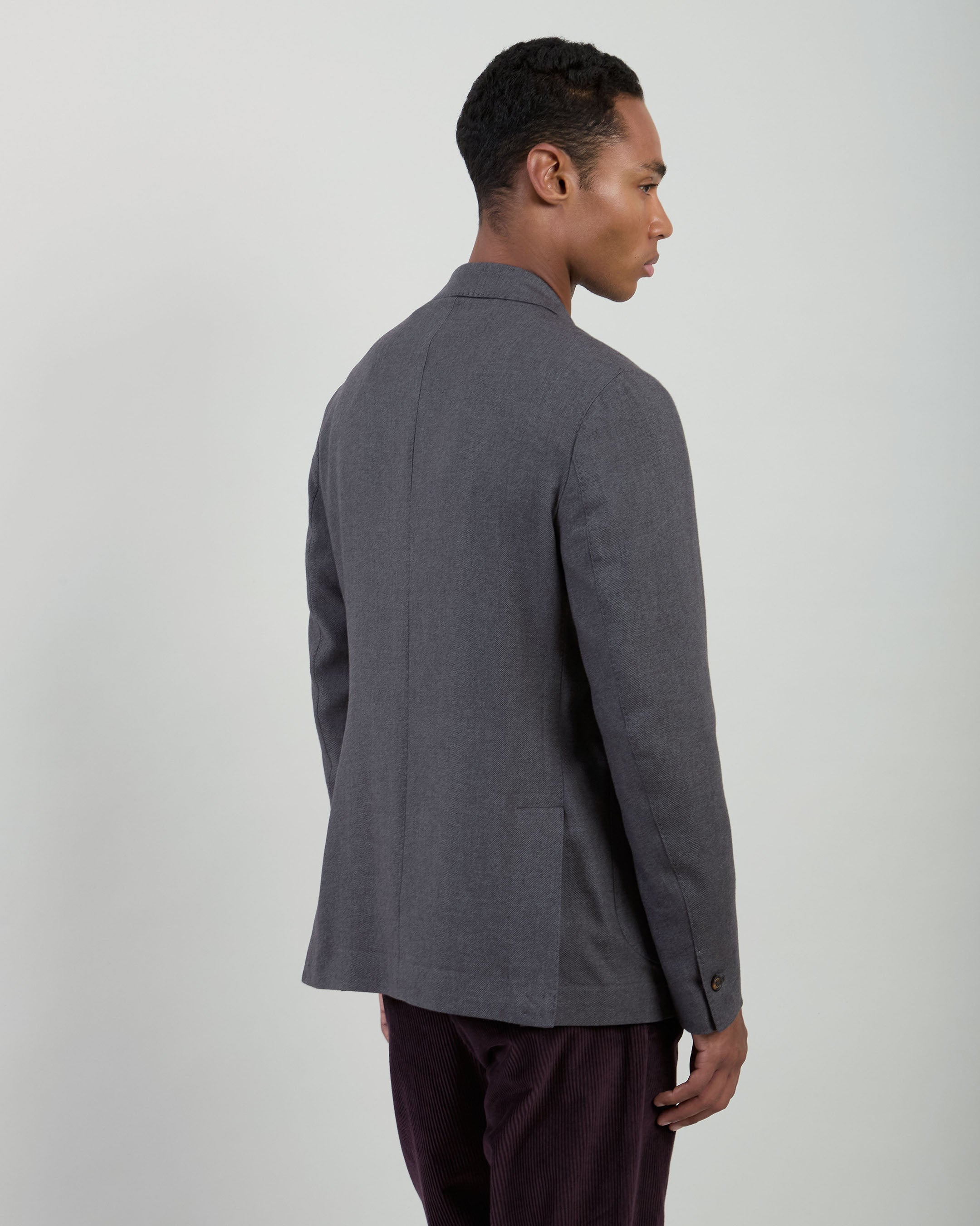 GIACCA MONOPETTO SETA CASHMERE - 2