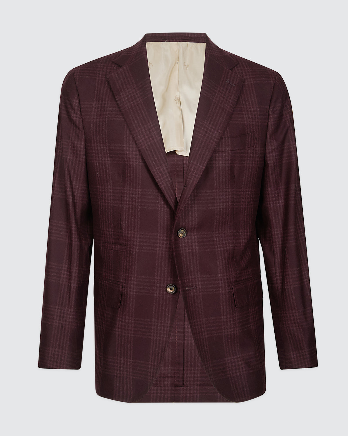 SINGLE-BREASTED WOOL SILK CASHMERE JACKET