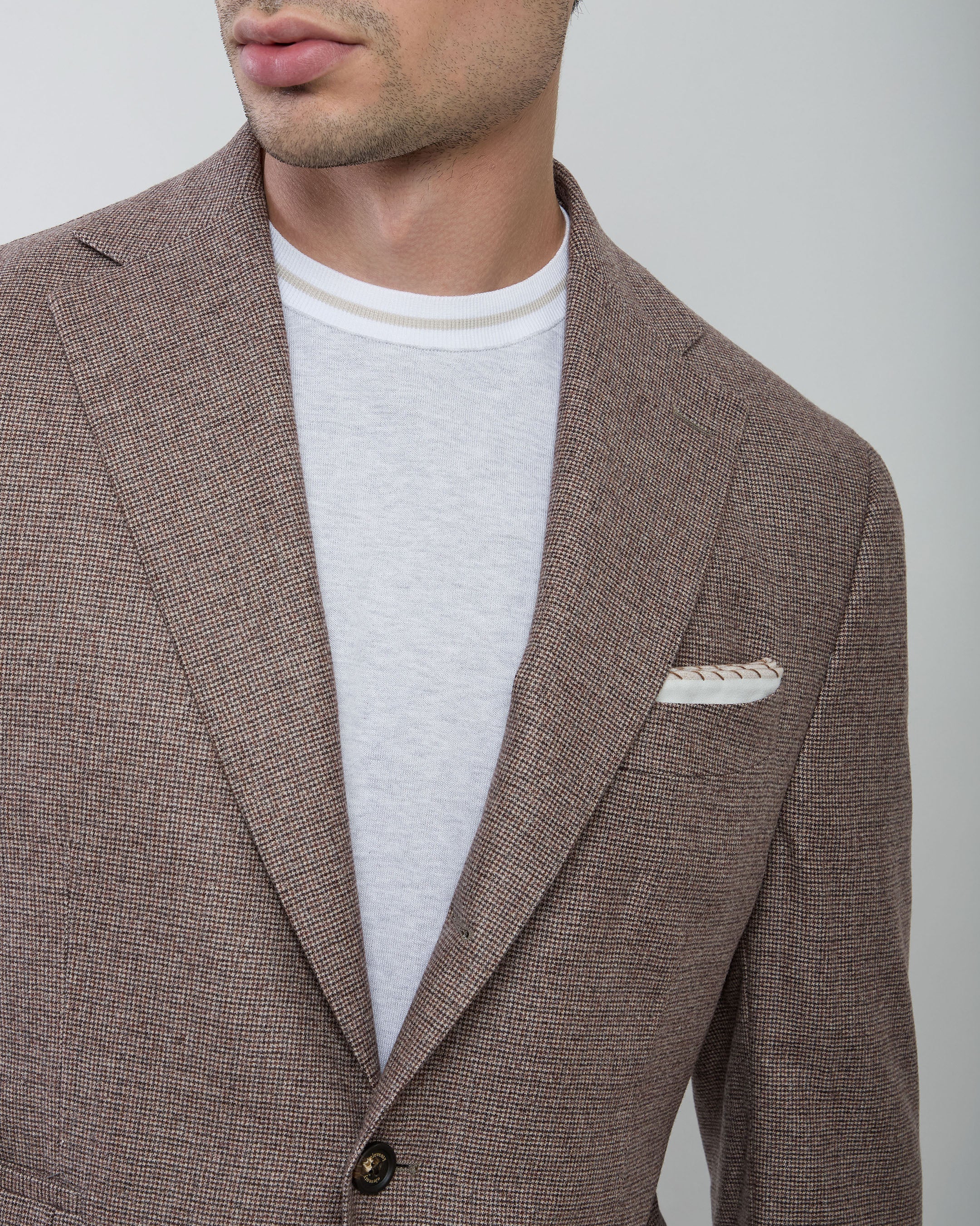 GIACCA MONOPETTO LANA SETA CASHMERE