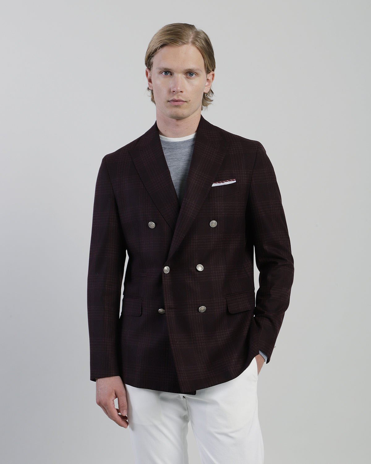 GIACCA DOPPIOPETTO LANA SETA CASHMERE