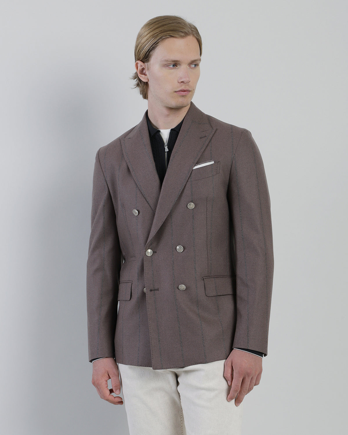 GIACCA DOPPIOPETTO LANA SETA CASHMERE