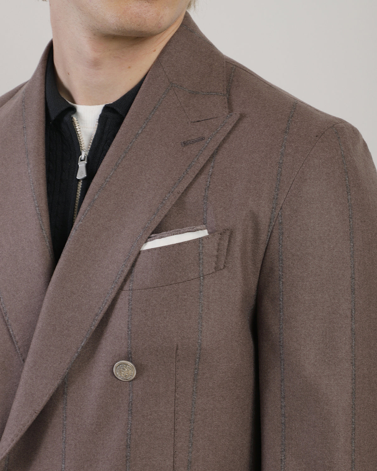 GIACCA DOPPIOPETTO LANA SETA CASHMERE - 3
