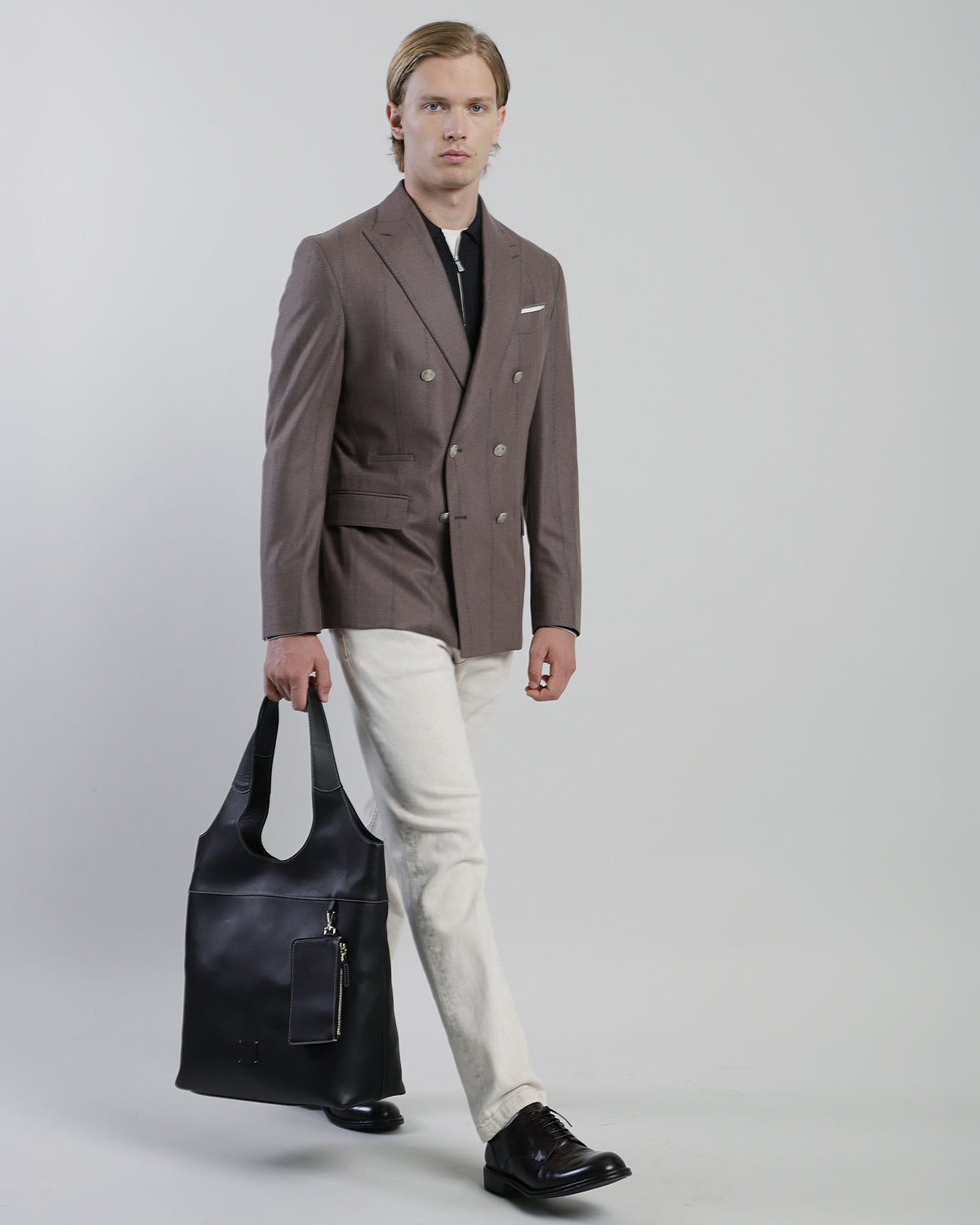 GIACCA DOPPIOPETTO LANA SETA CASHMERE - 7