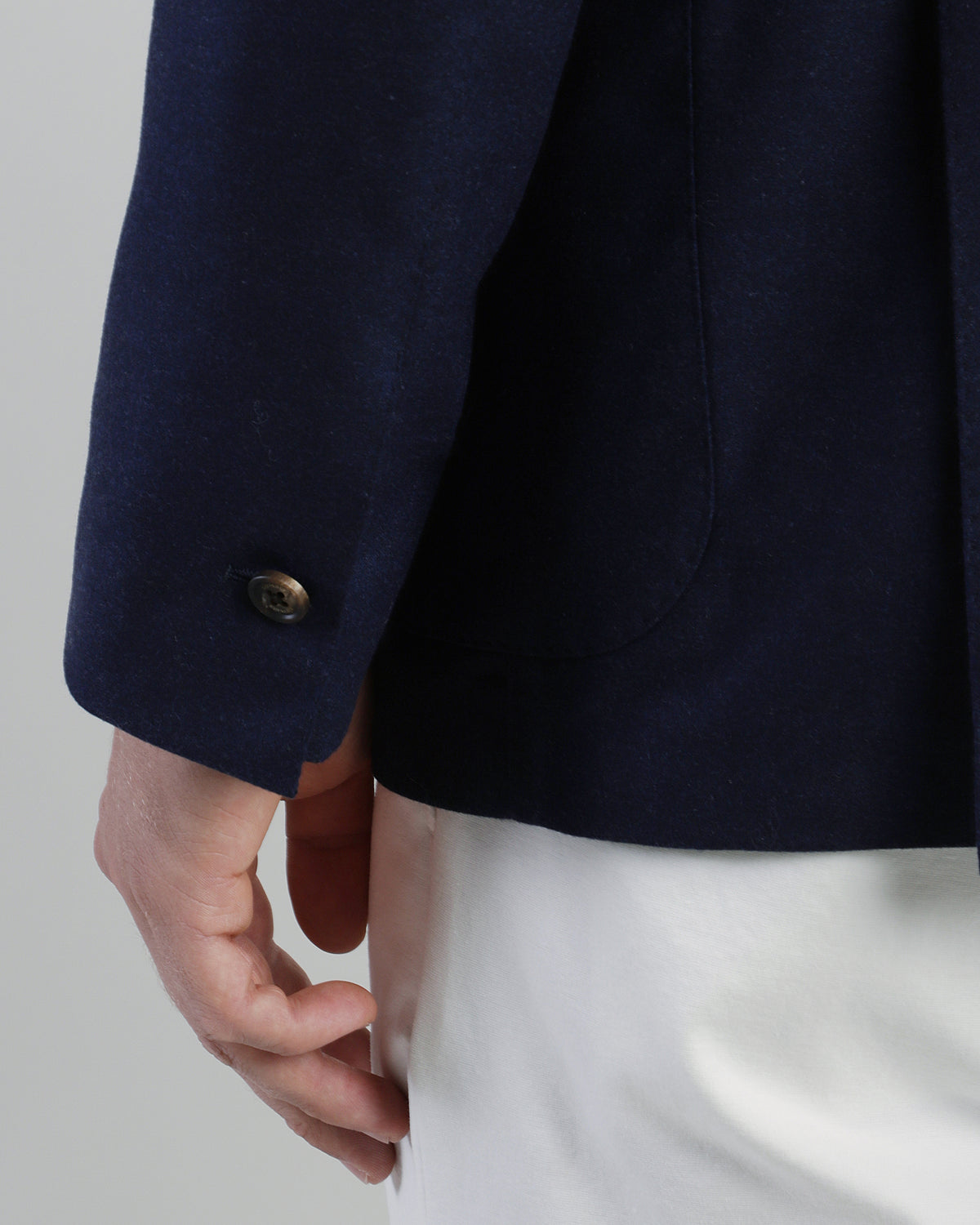 GIACCA MONOPETTO LANA SETA CASHMERE - 4