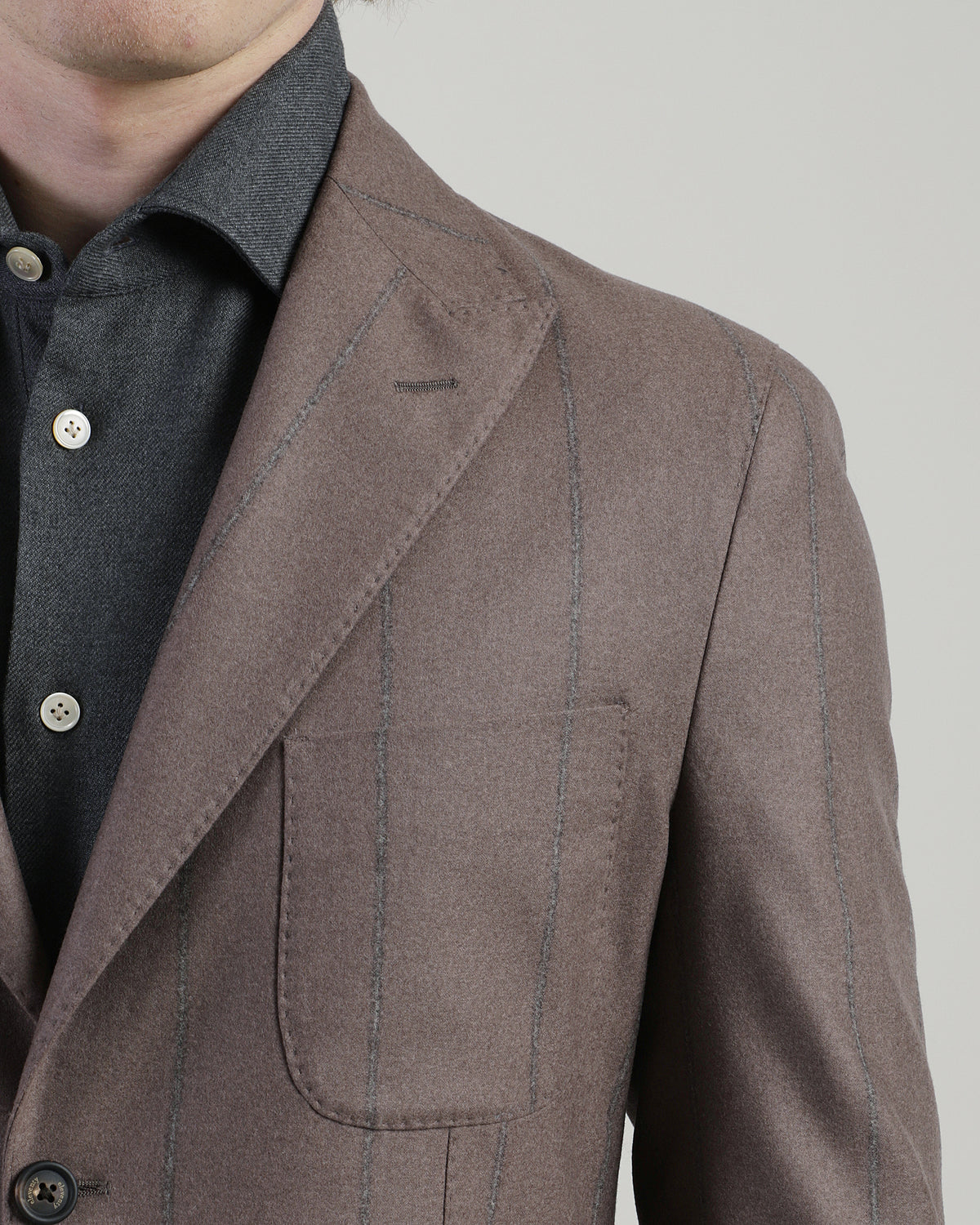 GIACCA MONOPETTO LANA SETA CASHMERE - 3