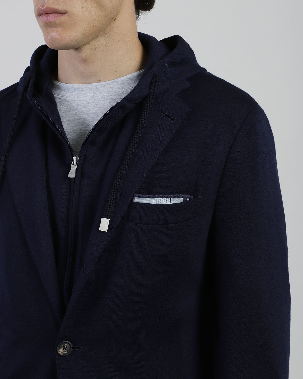 GIACCA CON PETTORINA LANA INTERLOCK - 8
