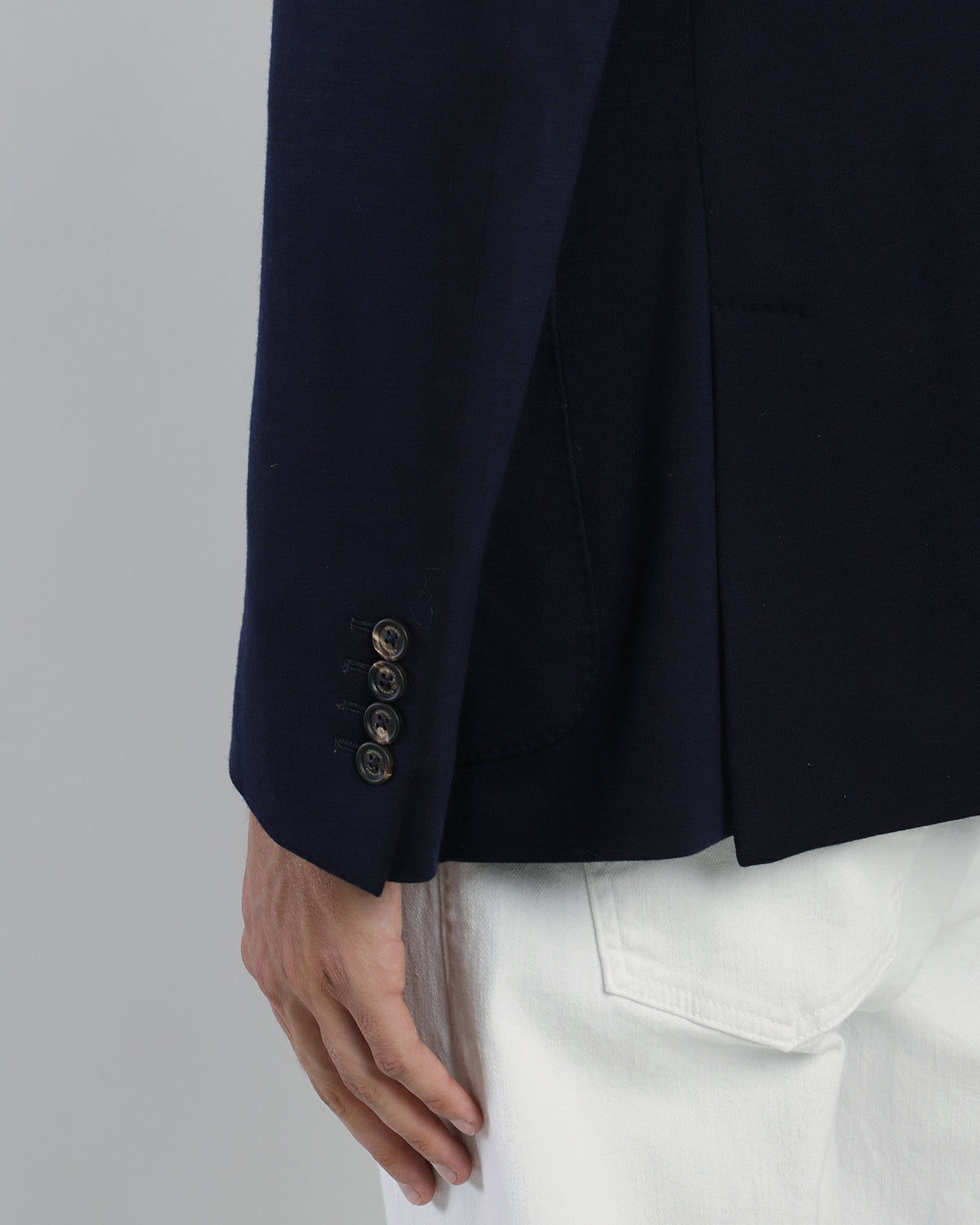 GIACCA CON PETTORINA LANA INTERLOCK - 9