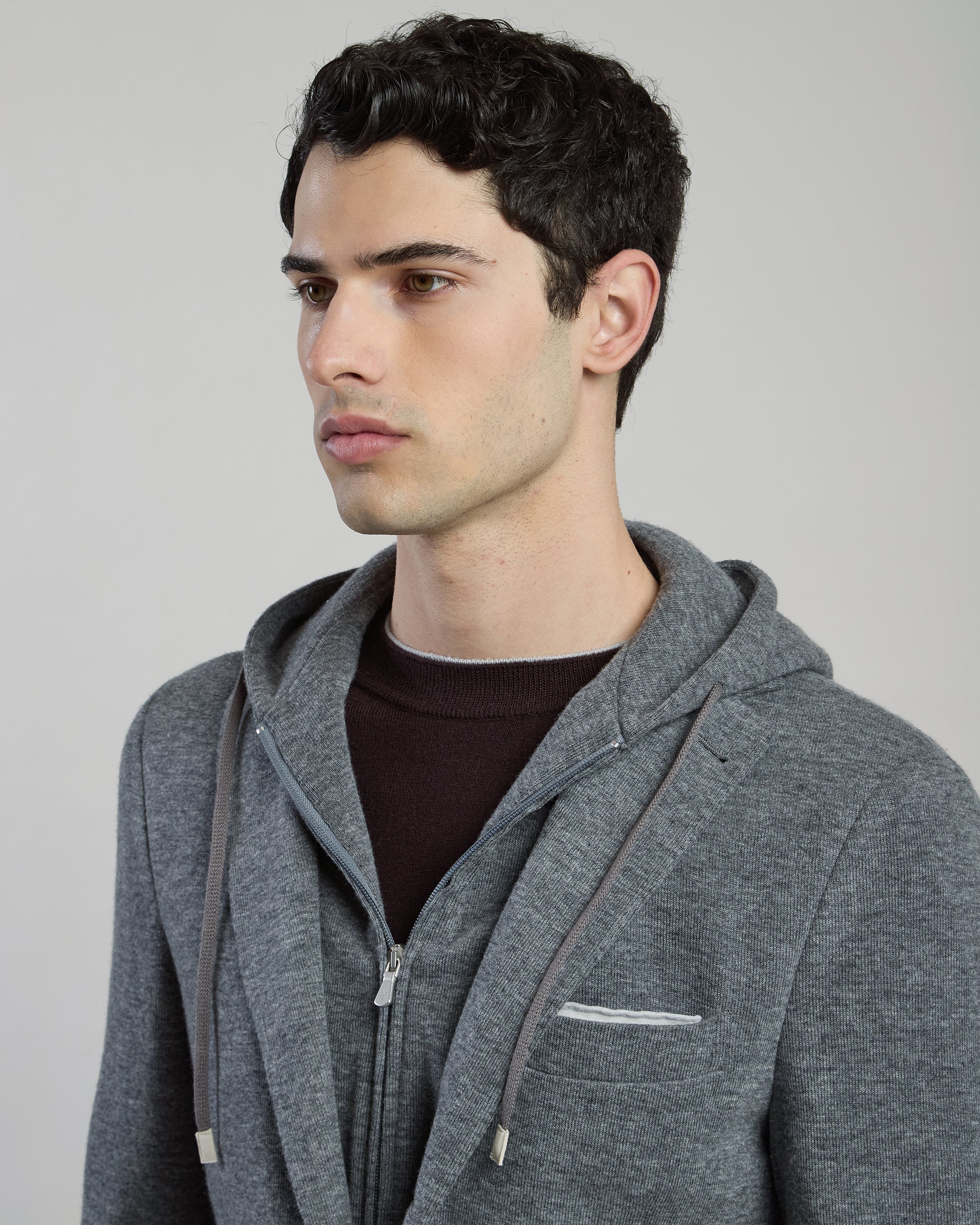 GIACCA CON PETTORINA LANA COTONE CASHMERE - 4