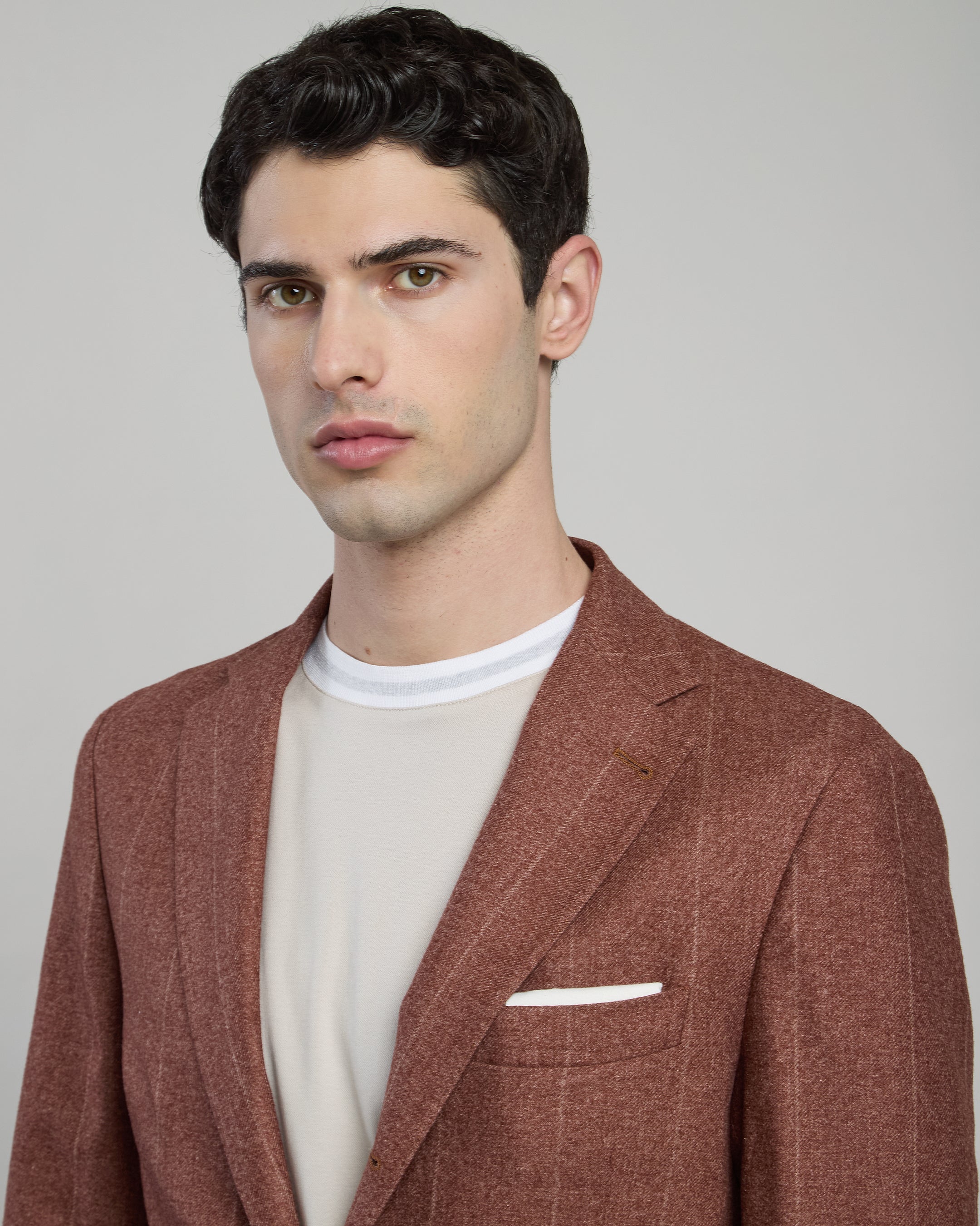 GIACCA MONOPETTO LANA COTONE CASHMERE