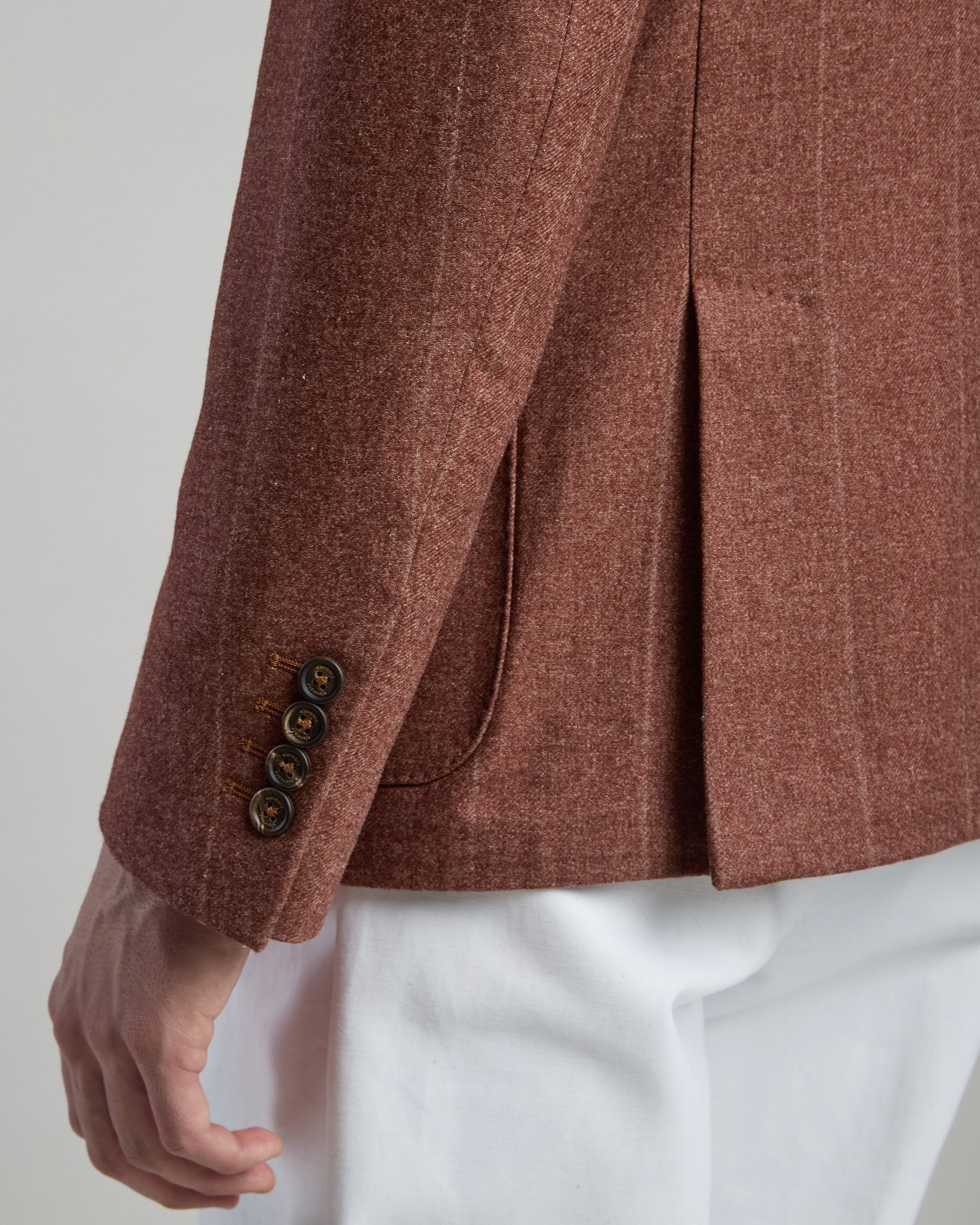 GIACCA MONOPETTO LANA COTONE CASHMERE