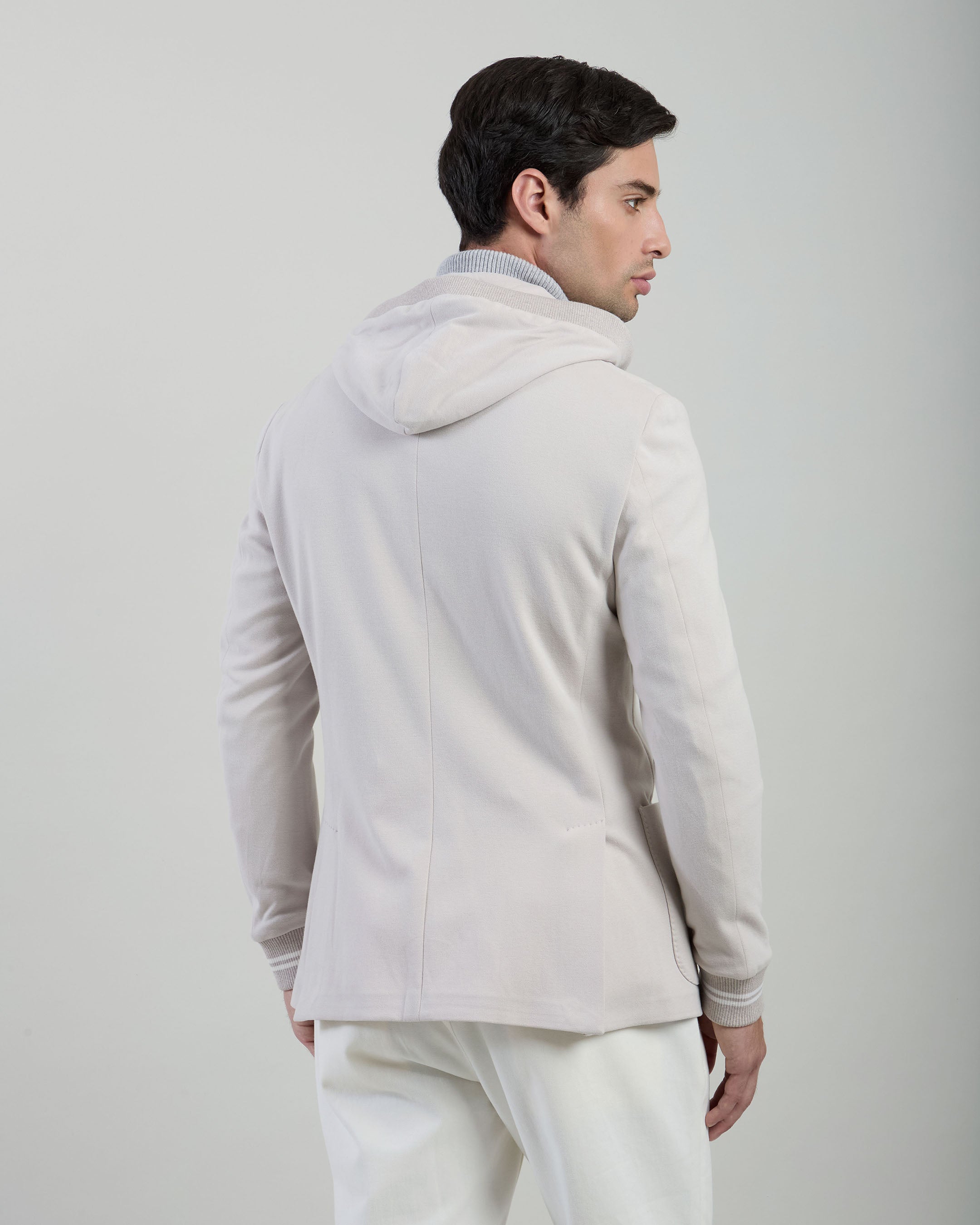 COTTON JACKET WITH BIB FRONT - 7