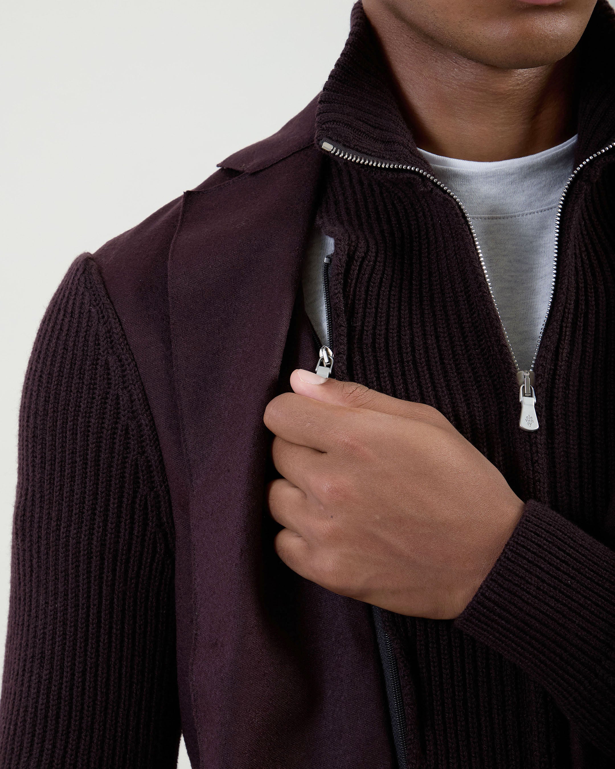 WOOL JACKET WITH BIB FRONT - 5