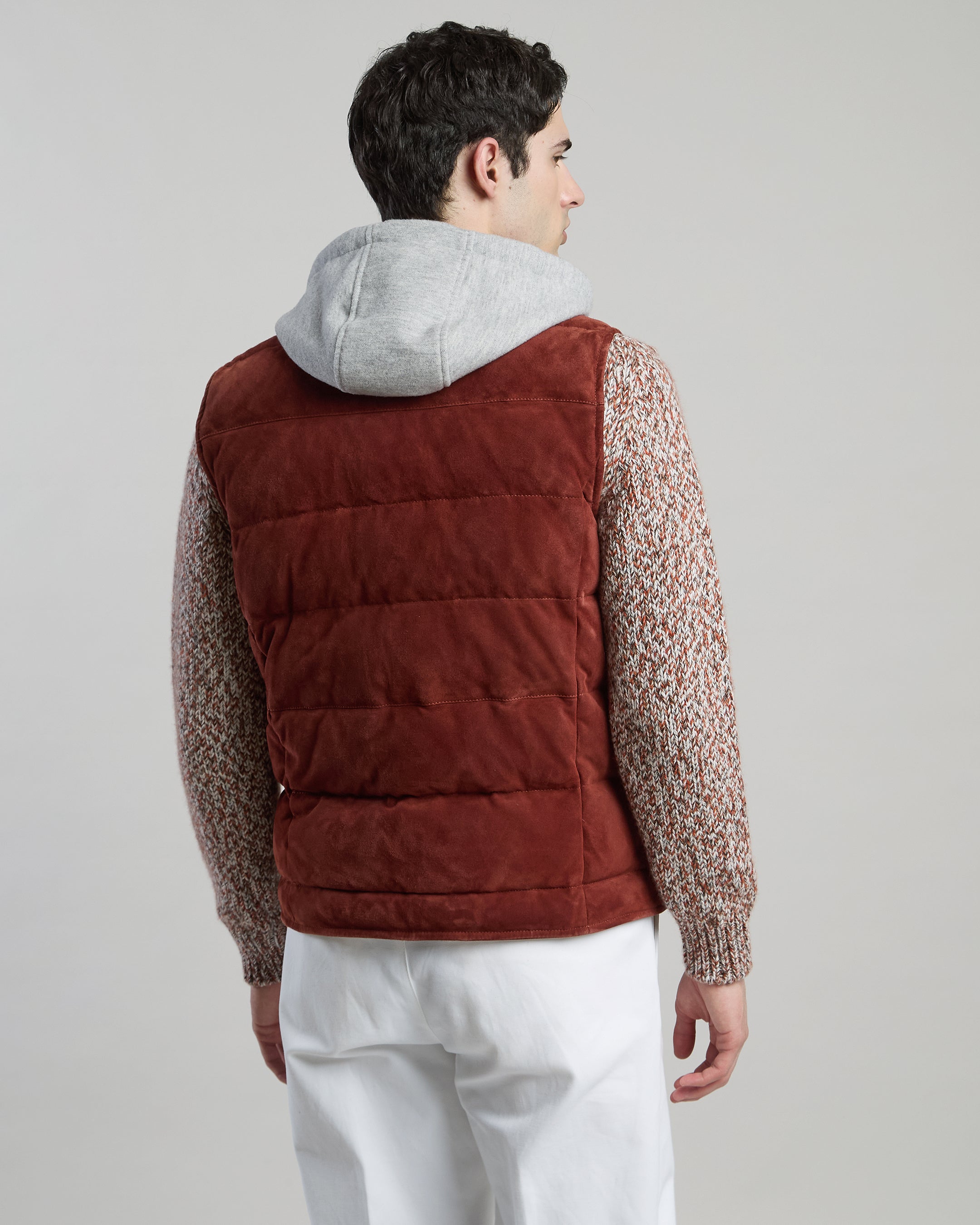 GILET BIMATERICO SUEDE E LANA COTONE alternative