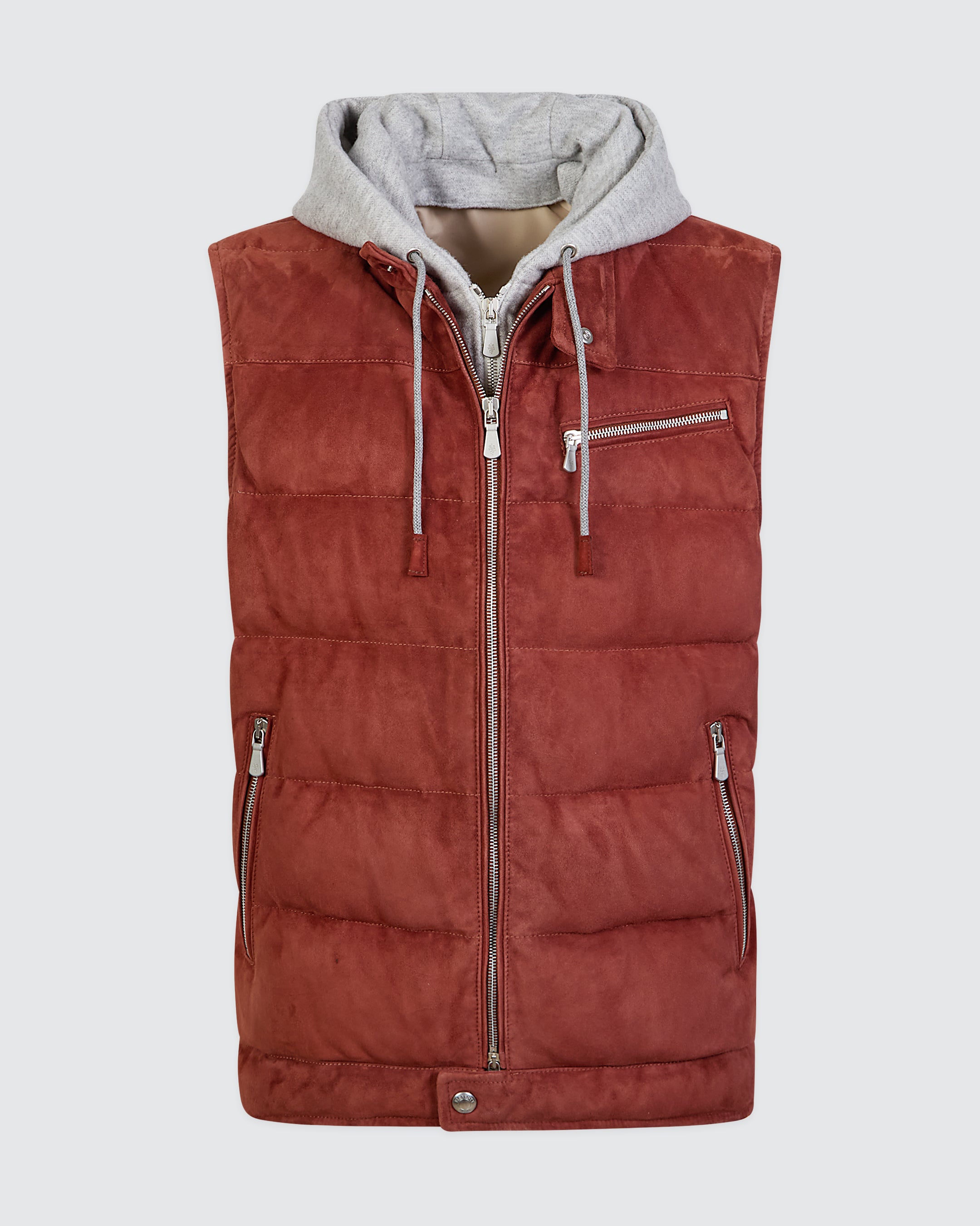 GILET BIMATERICO SUEDE E LANA COTONE - 6