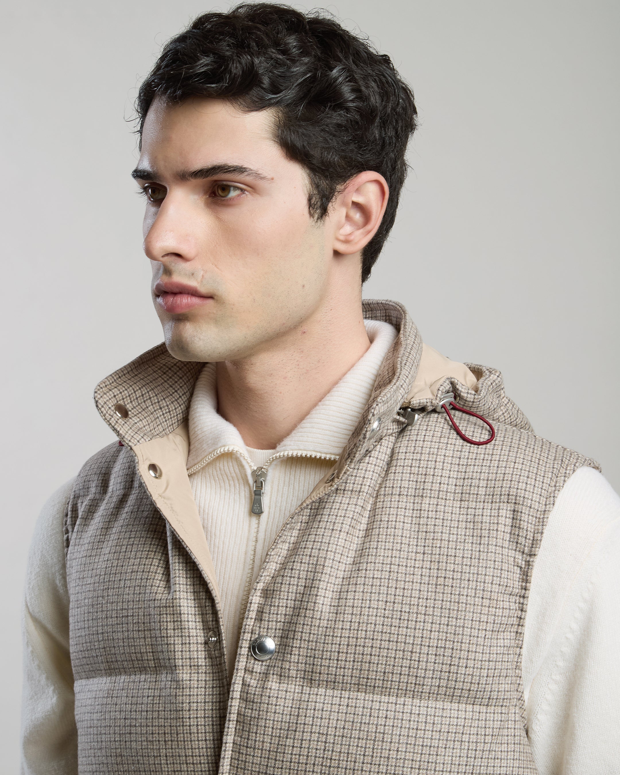 GILET IN NYLON LANA CASHMERE - 3