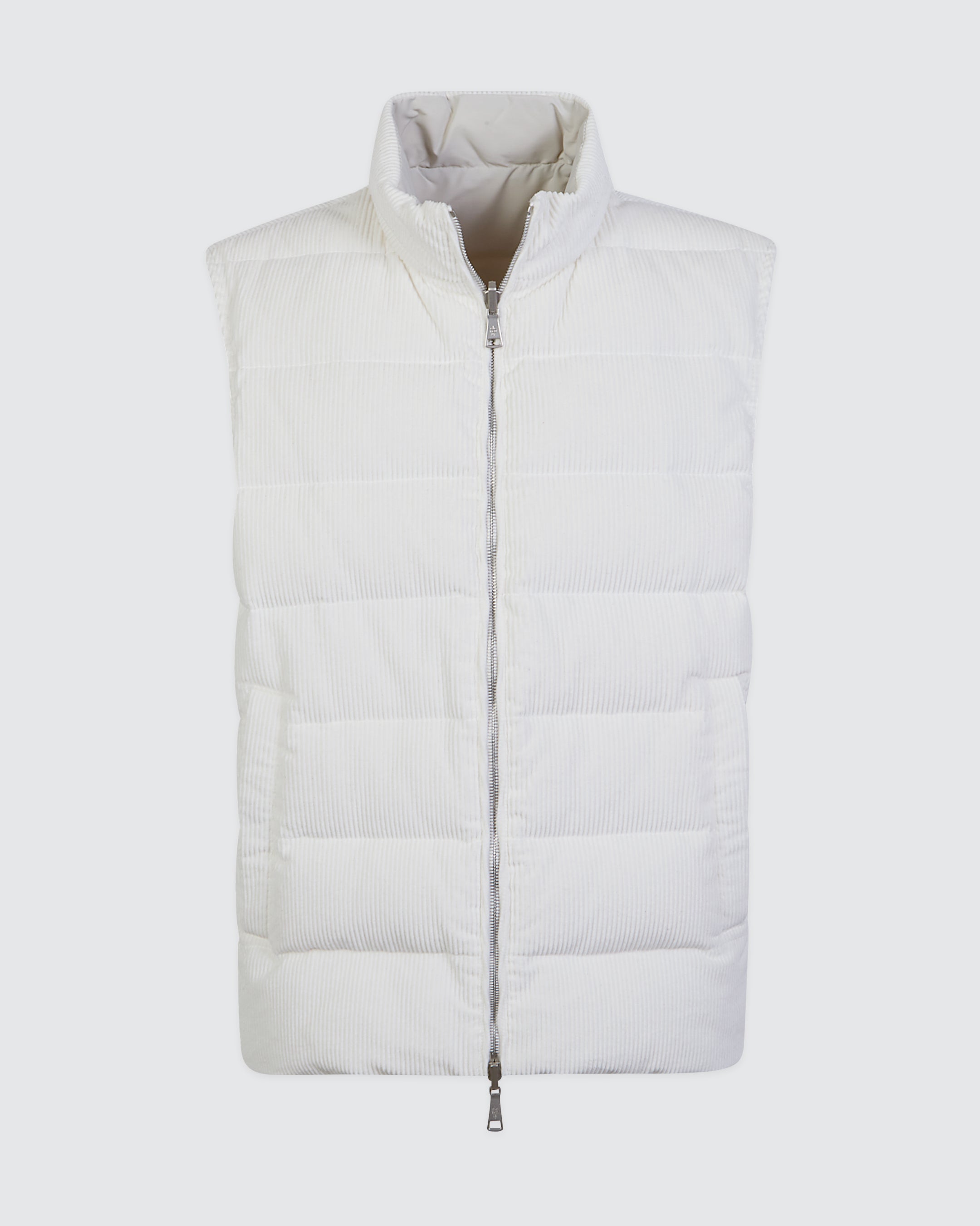 GILET COTONE CASHMERE E TESSUTO TECNICO