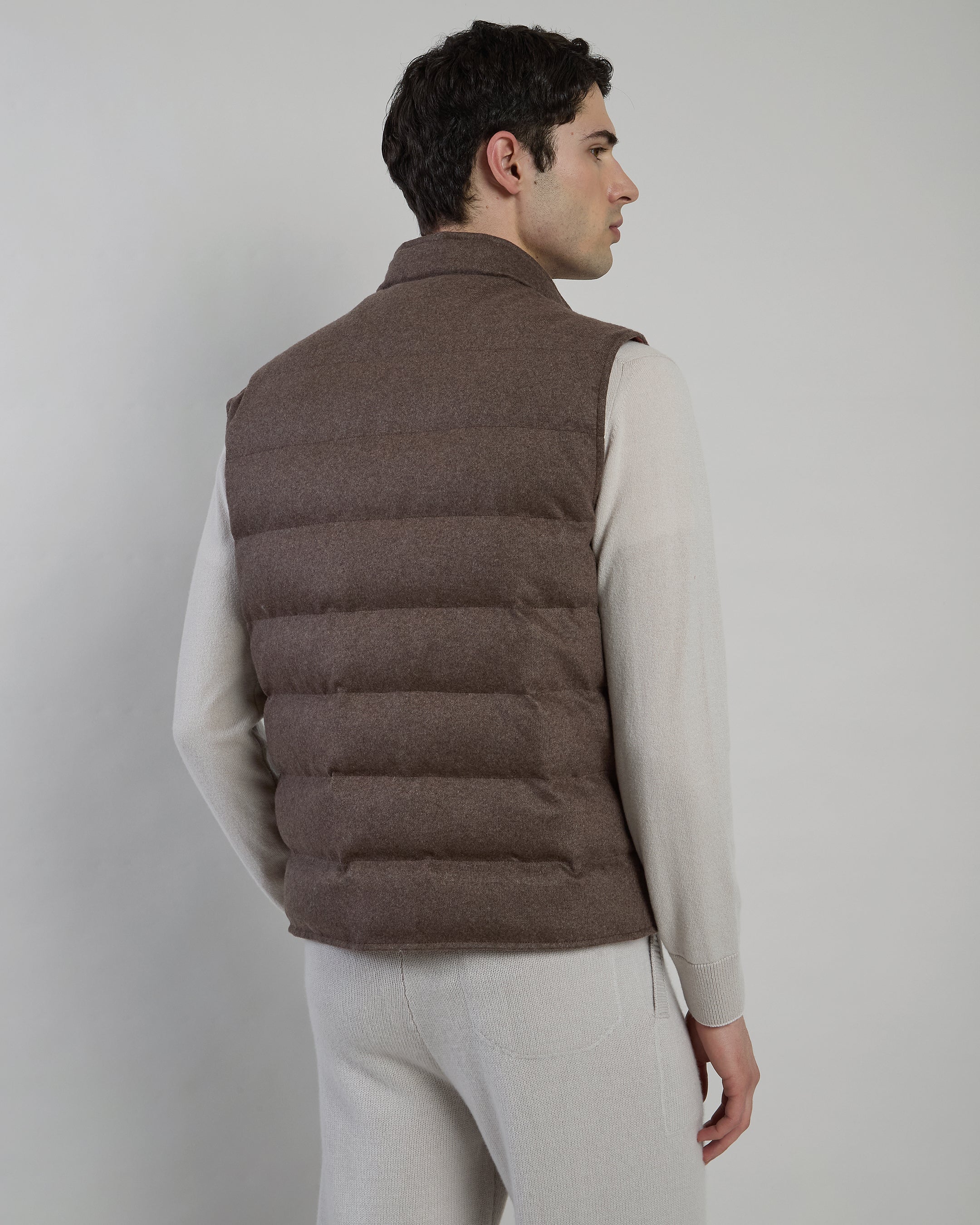 GILET CASHMERE E TESSUTO TECNICO - 2