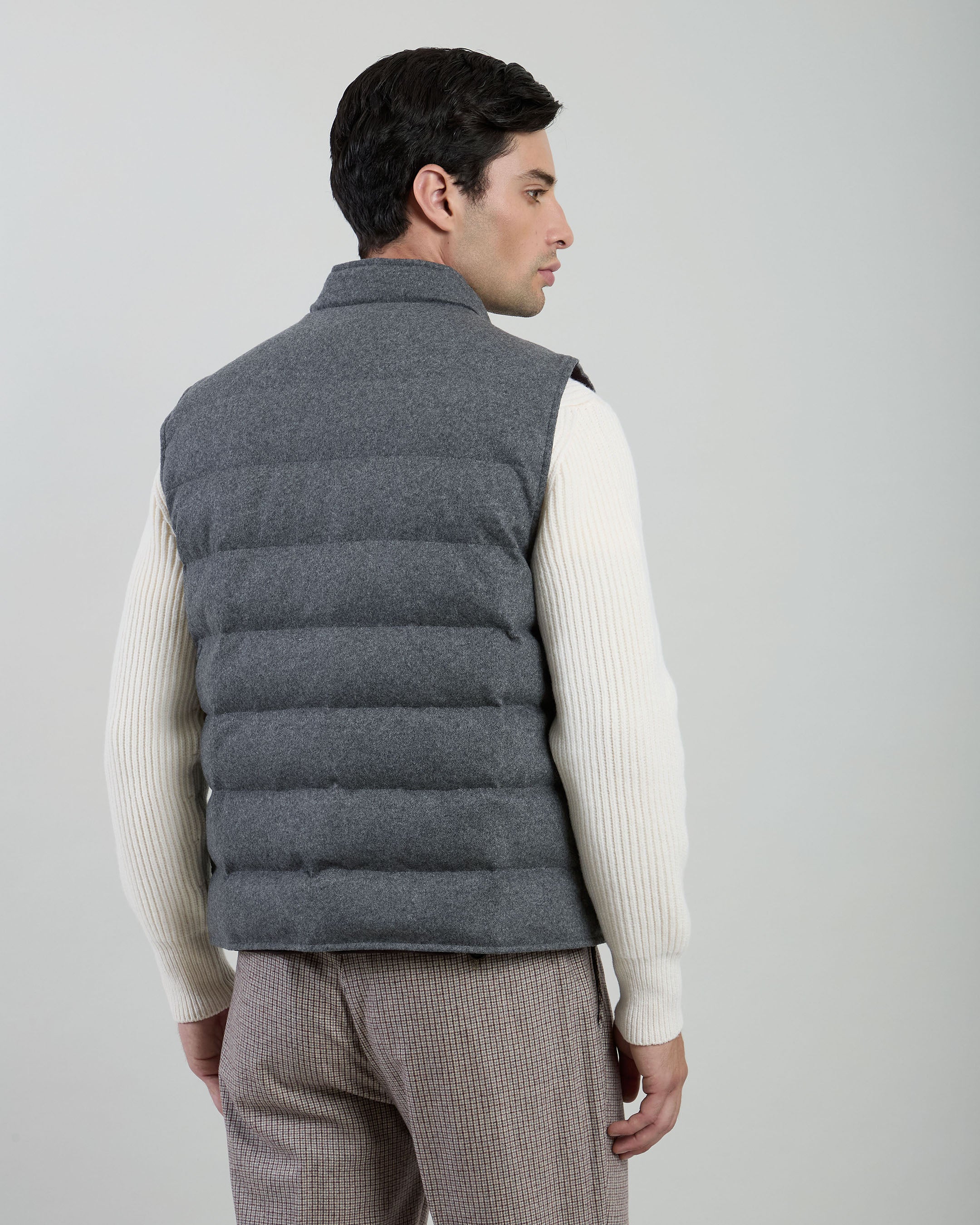 GILET CASHMERE E TESSUTO TECNICO - 7