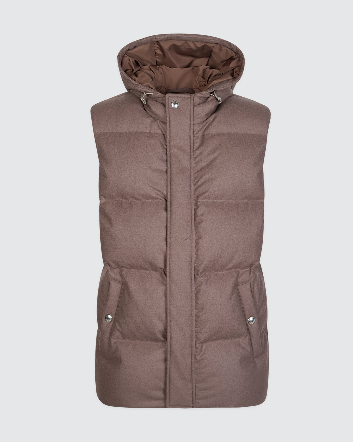 GILET IMBOTTITO LANA SETA CASHMERE