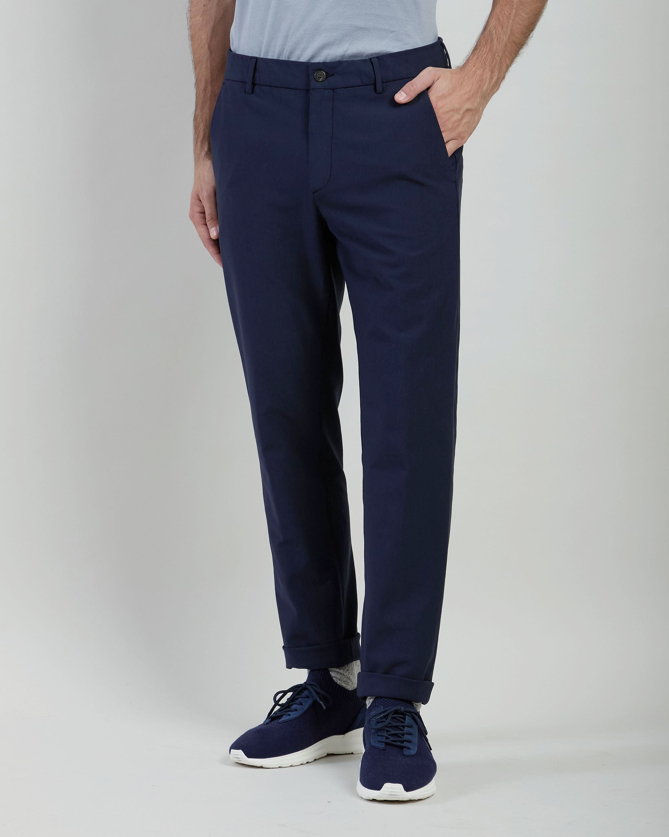 STRETCH COTTON TROUSERS - 5