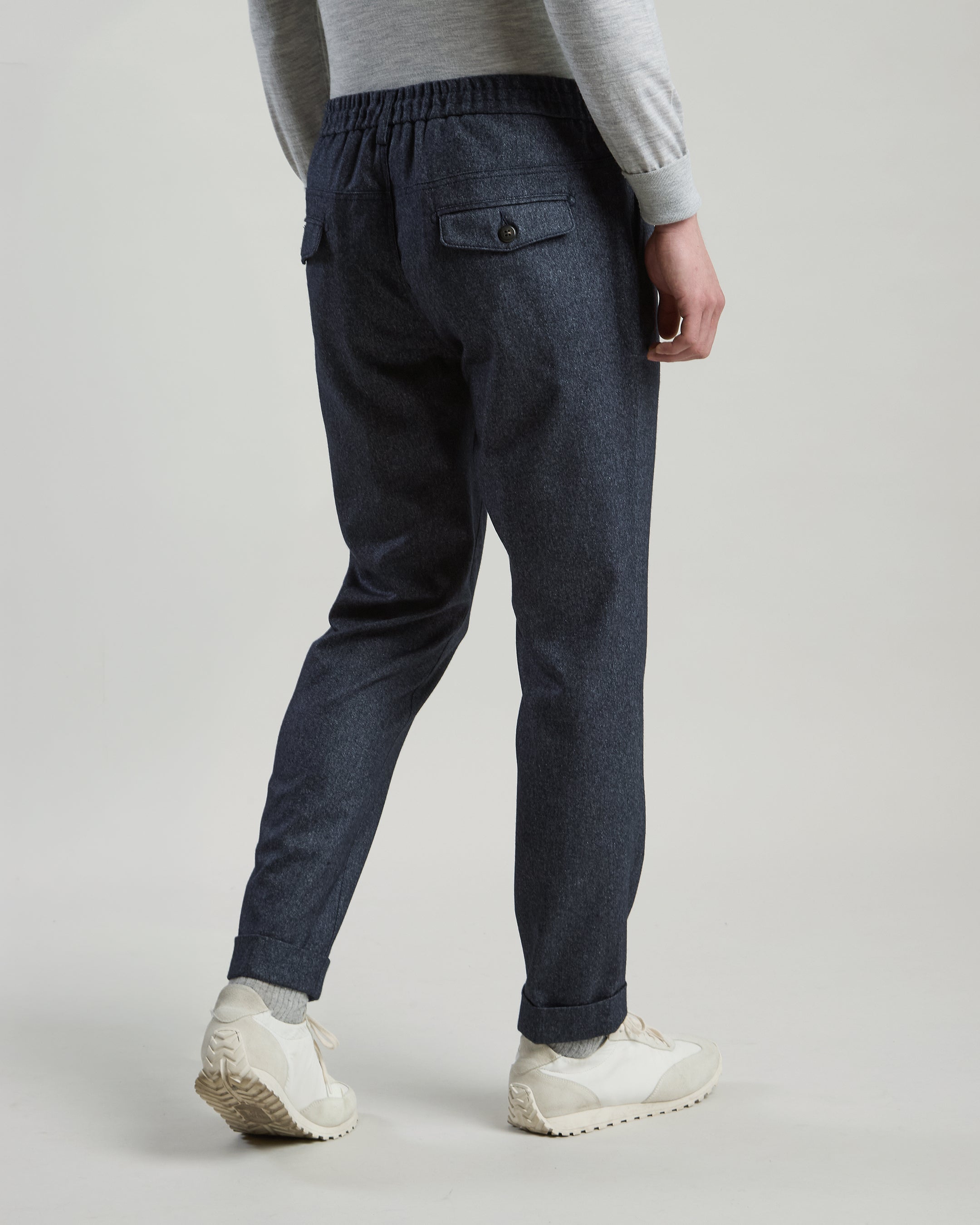 WOOL SILK CASHMERE TROUSERS - 2