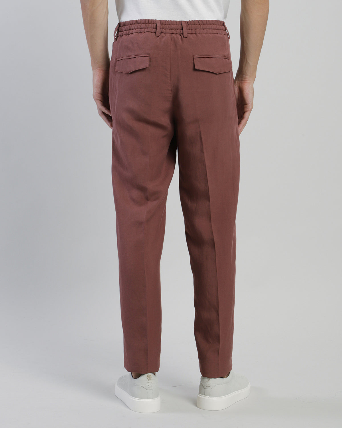 LYOCELL AND LINEN TROUSERS - 18