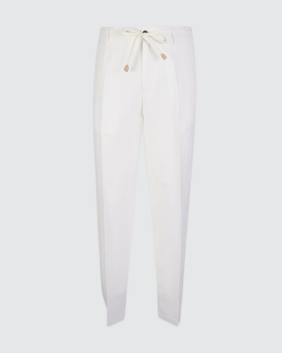 LYOCELL AND LINEN TROUSERS