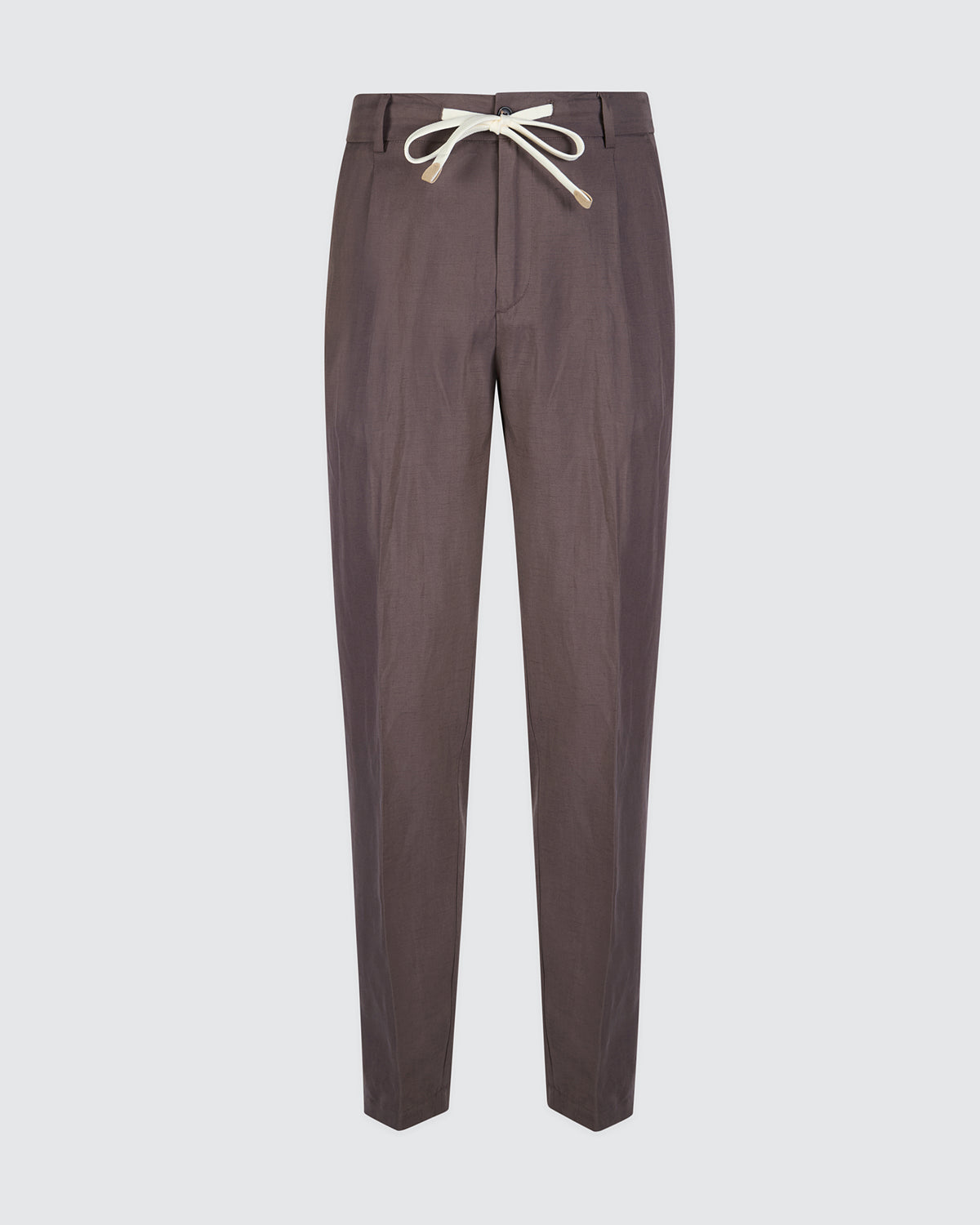LYOCELL AND LINEN TROUSERS