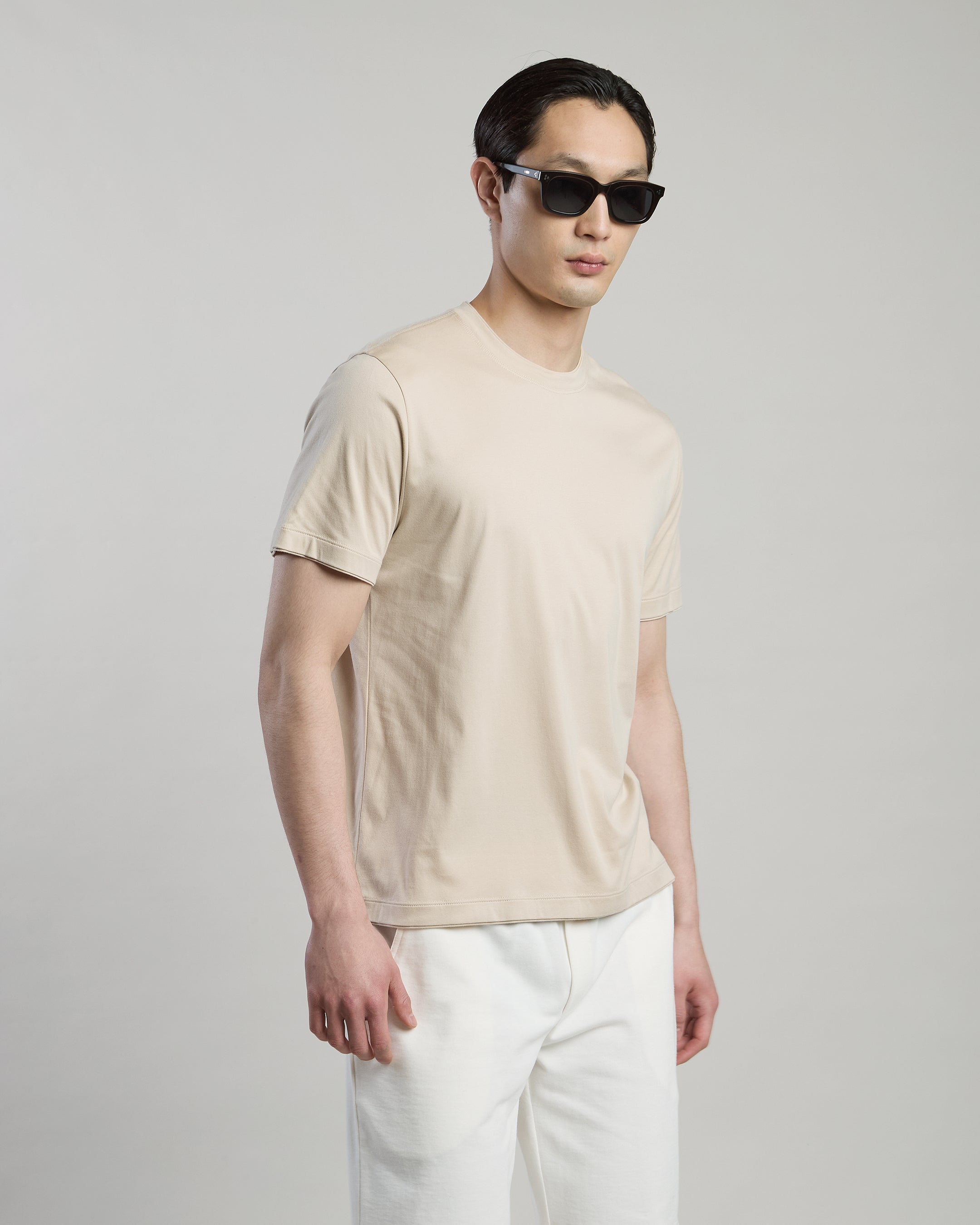 T-SHIRT GIROCOLLO MODAL COTONE