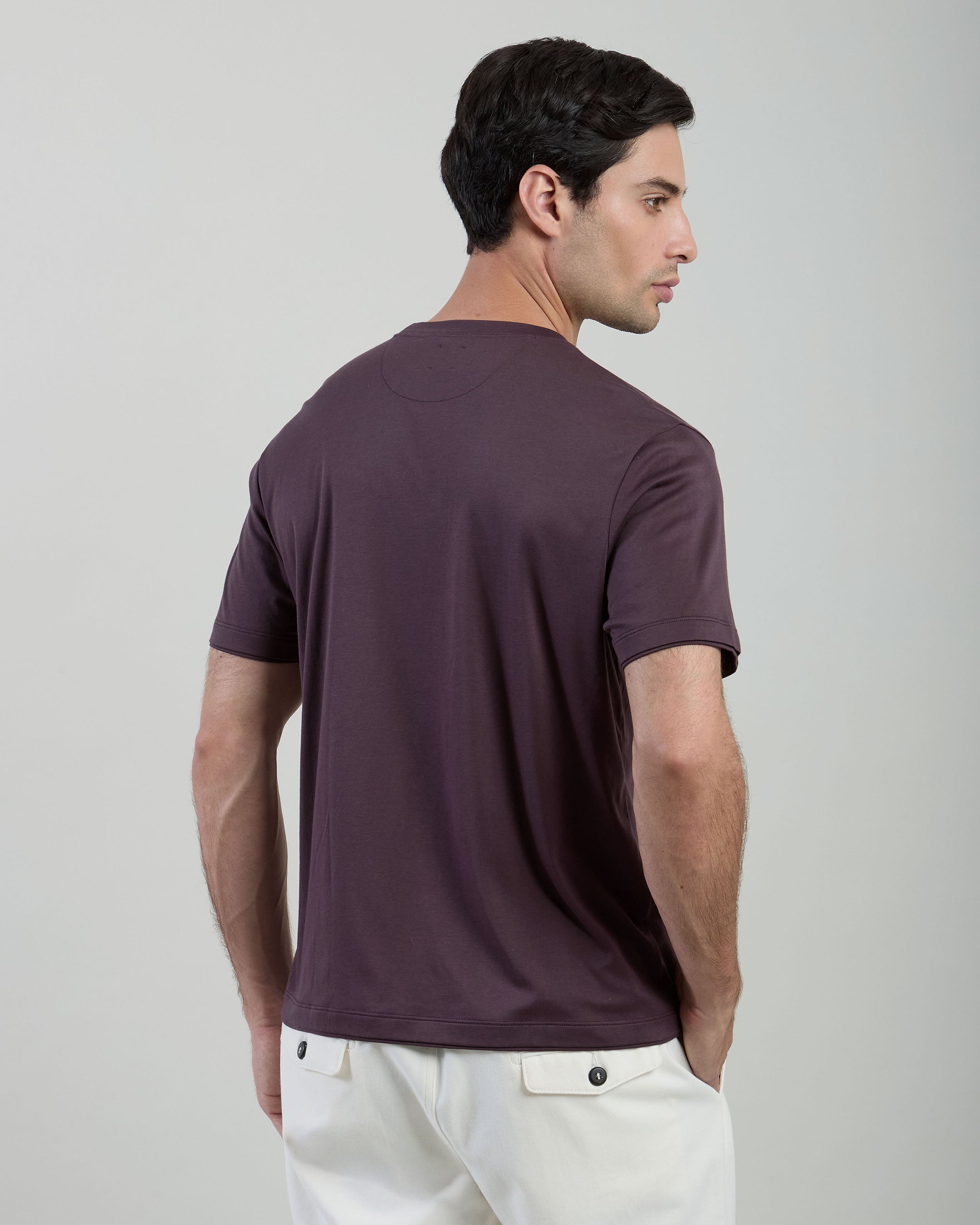 T-SHIRT GIROCOLLO MODAL COTONE - 2