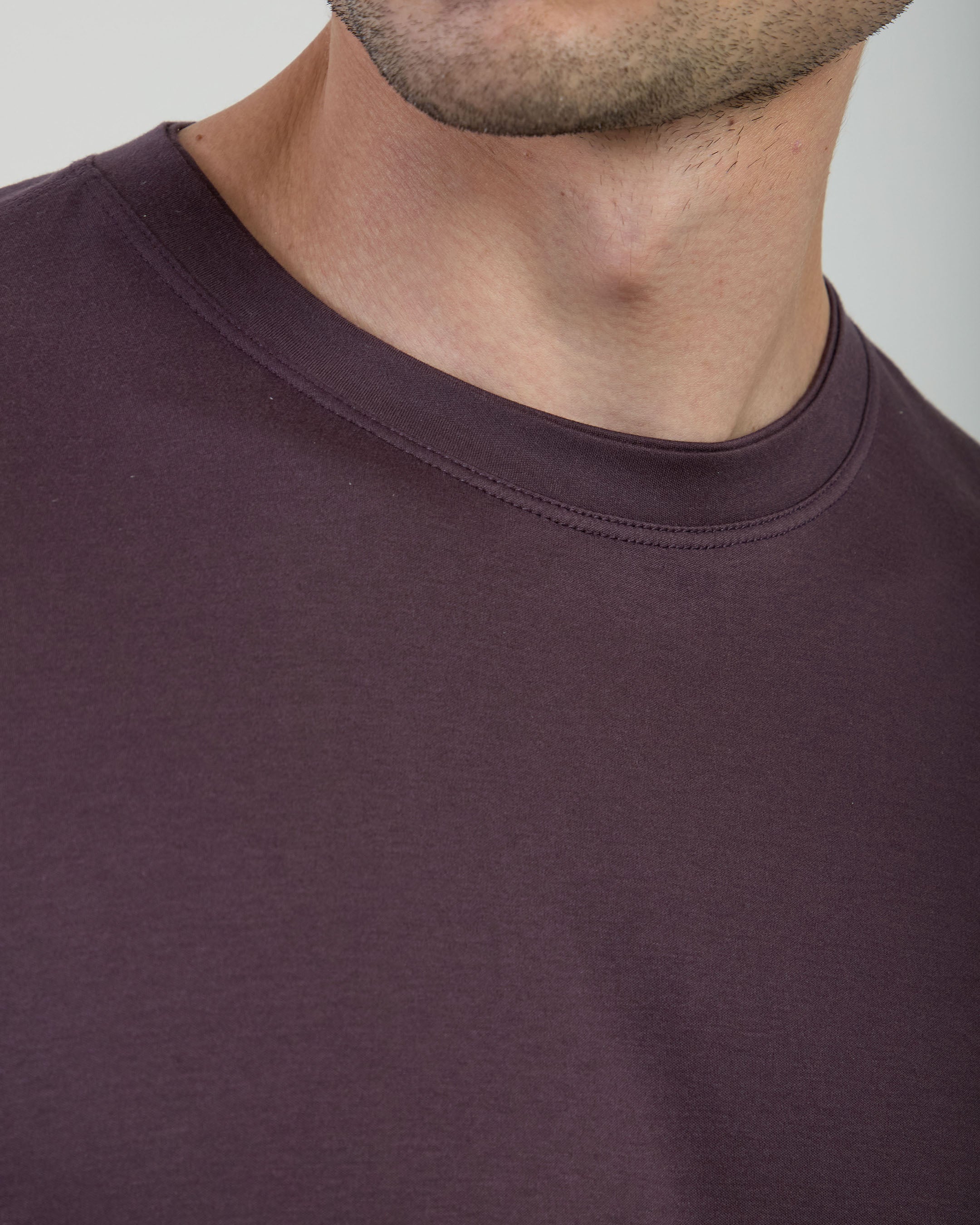 T-SHIRT GIROCOLLO MODAL COTONE