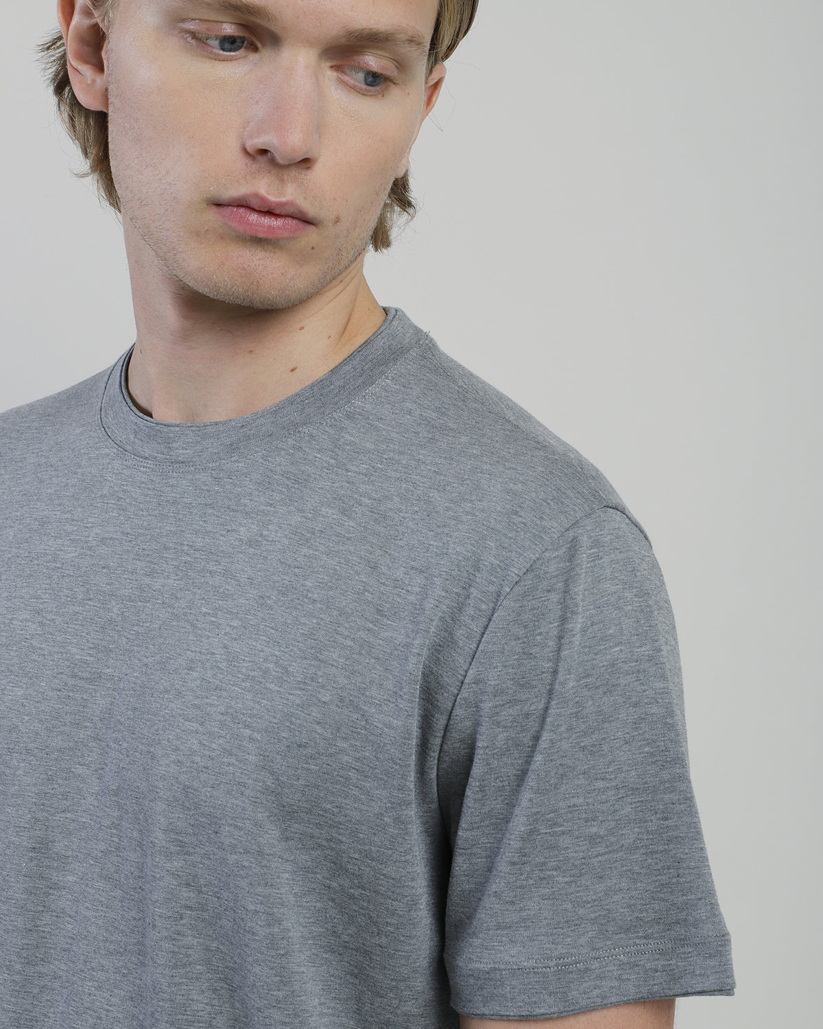 T-SHIRT GIROCOLLO MODAL COTONE